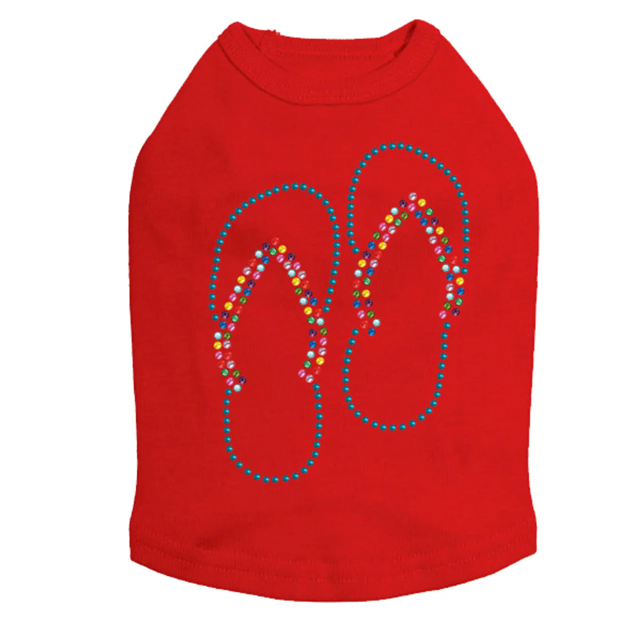 Flip Flops (Turquoise) - Dog Tank - Image 8
