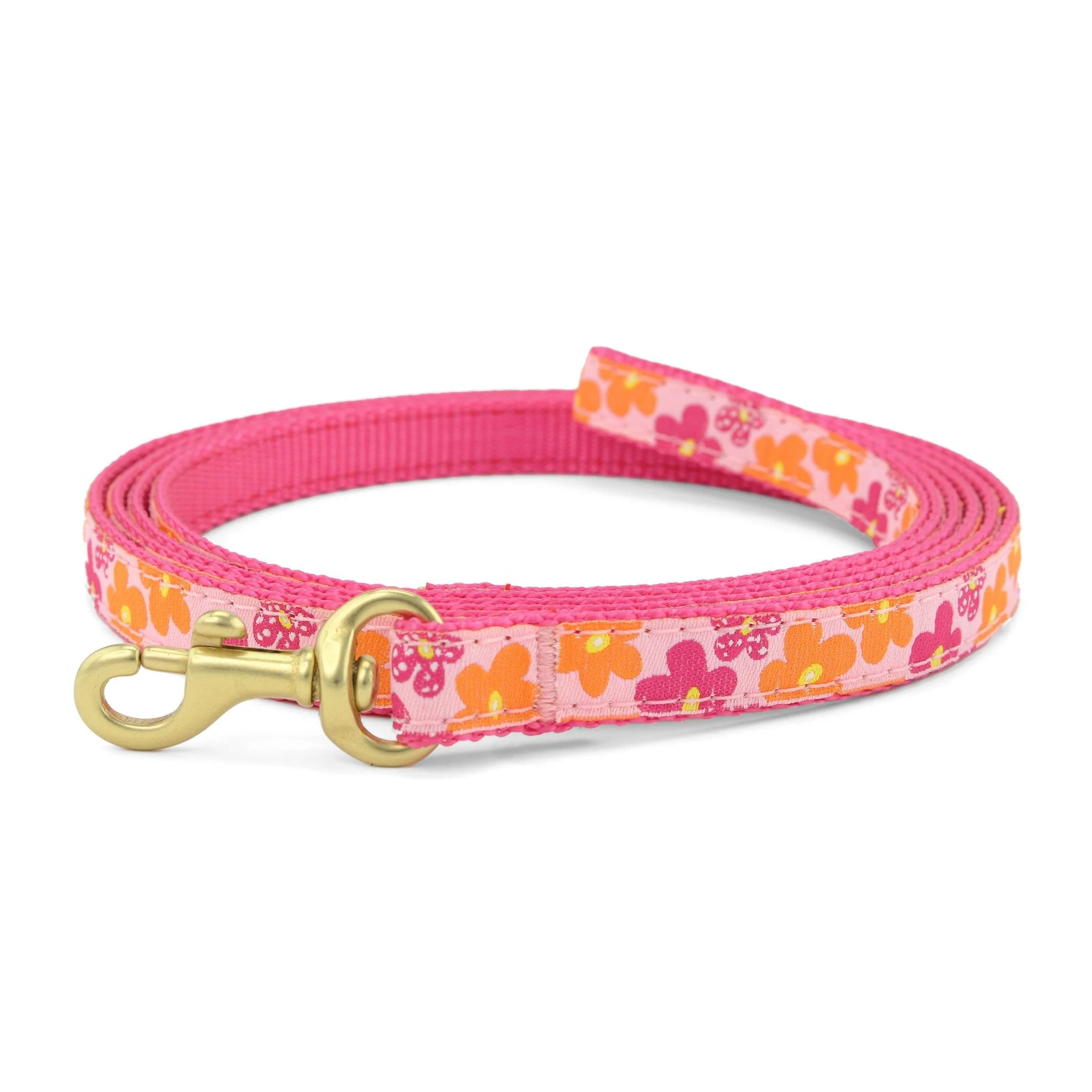Up Country Flower Power Made in USA Dog Leash