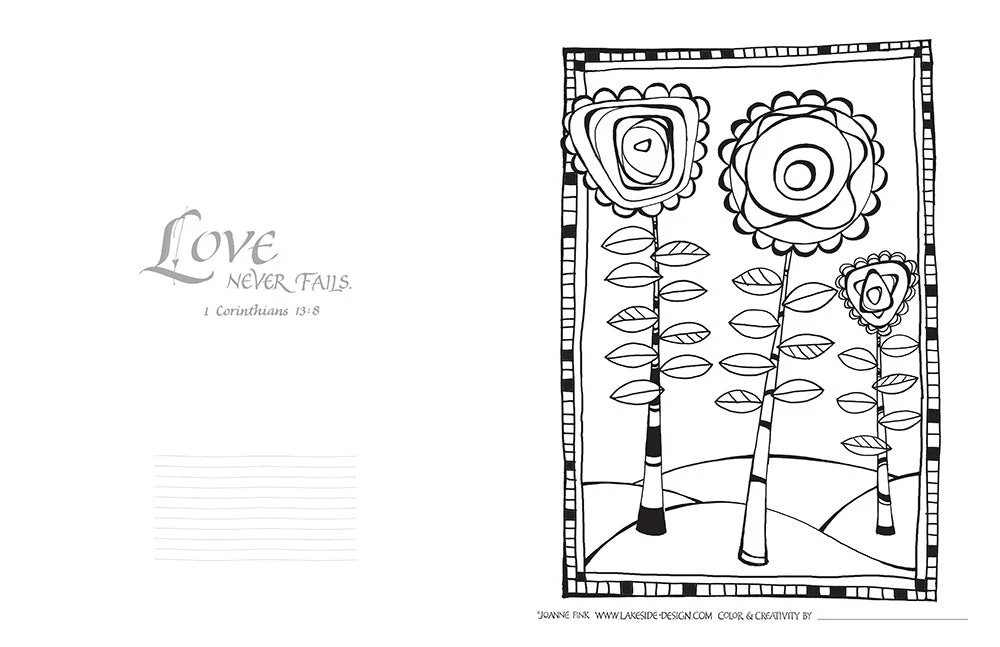 Flowers of Faith Coloring Book - Image 4