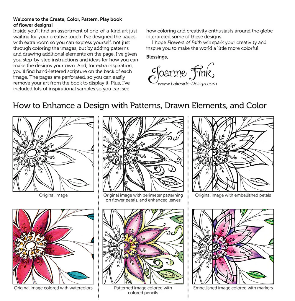 Flowers of Faith Coloring Book - Image 5