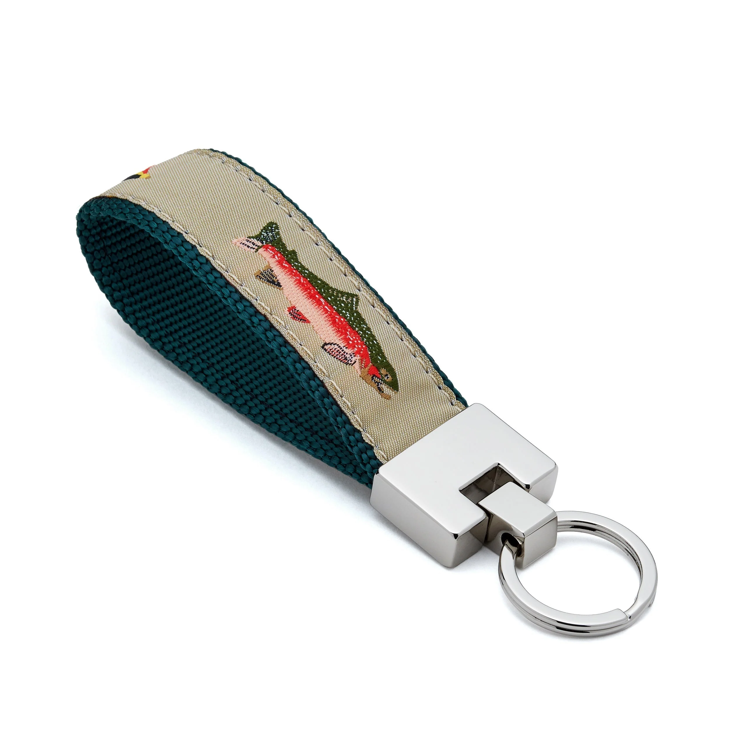 Up Country Fly Fishing Cast Brass Key Ring