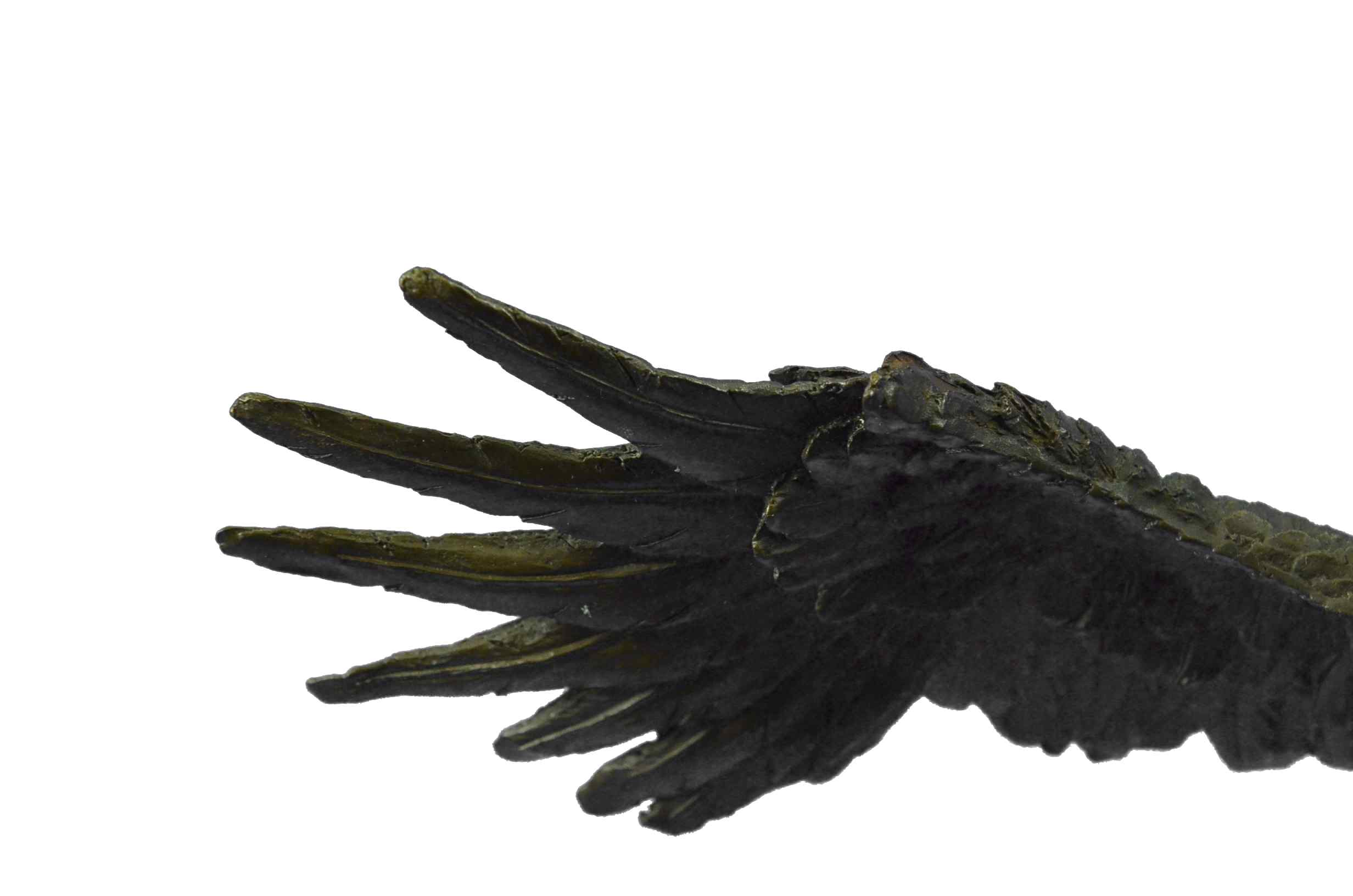 Flying High American Eagle Bronze Sculpture by Milo Bird Art Deco Statue Decor - Image 7