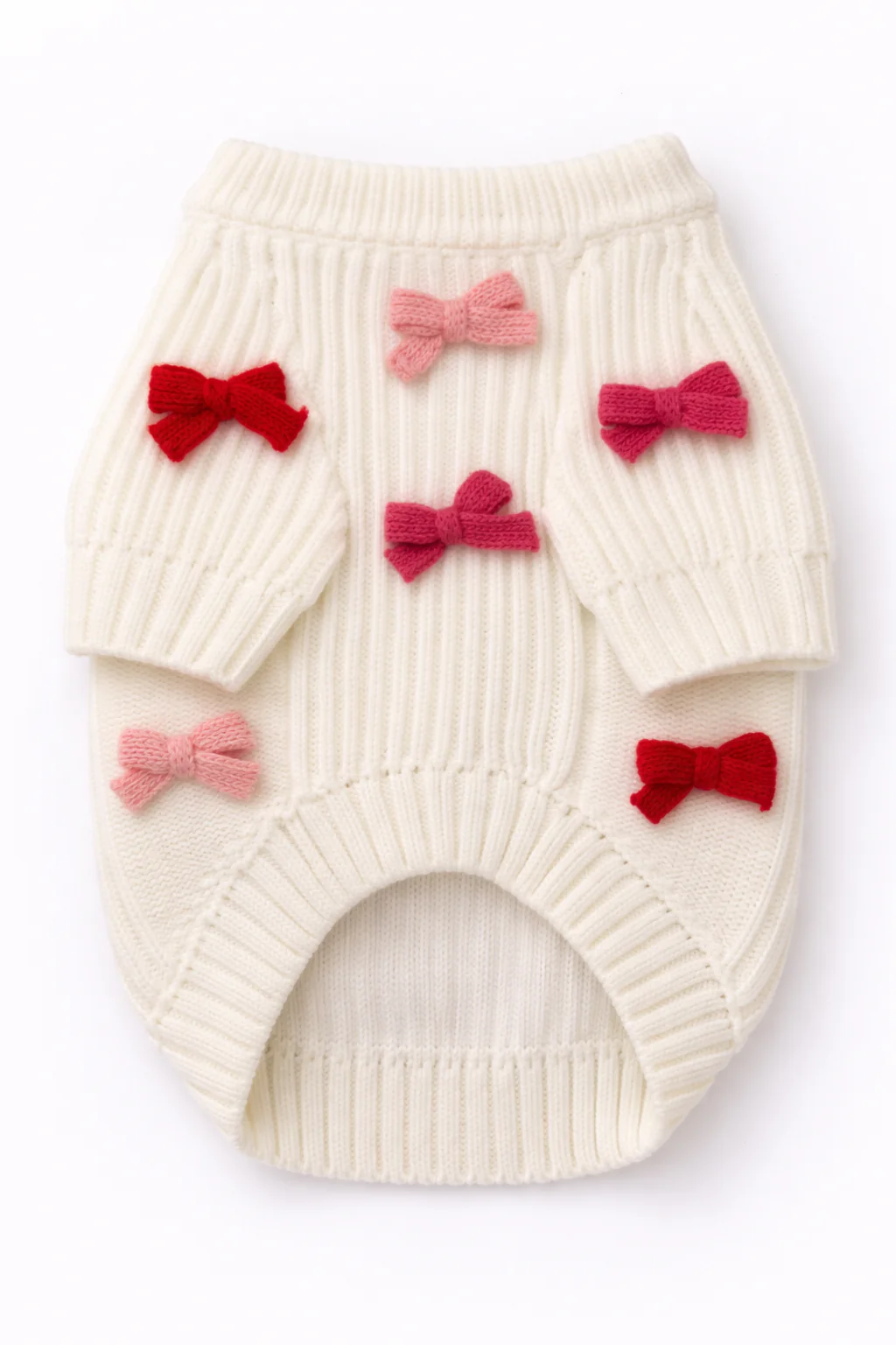 Dog Sweater - Bow - Red & Pink | Found My Animal - Image 6