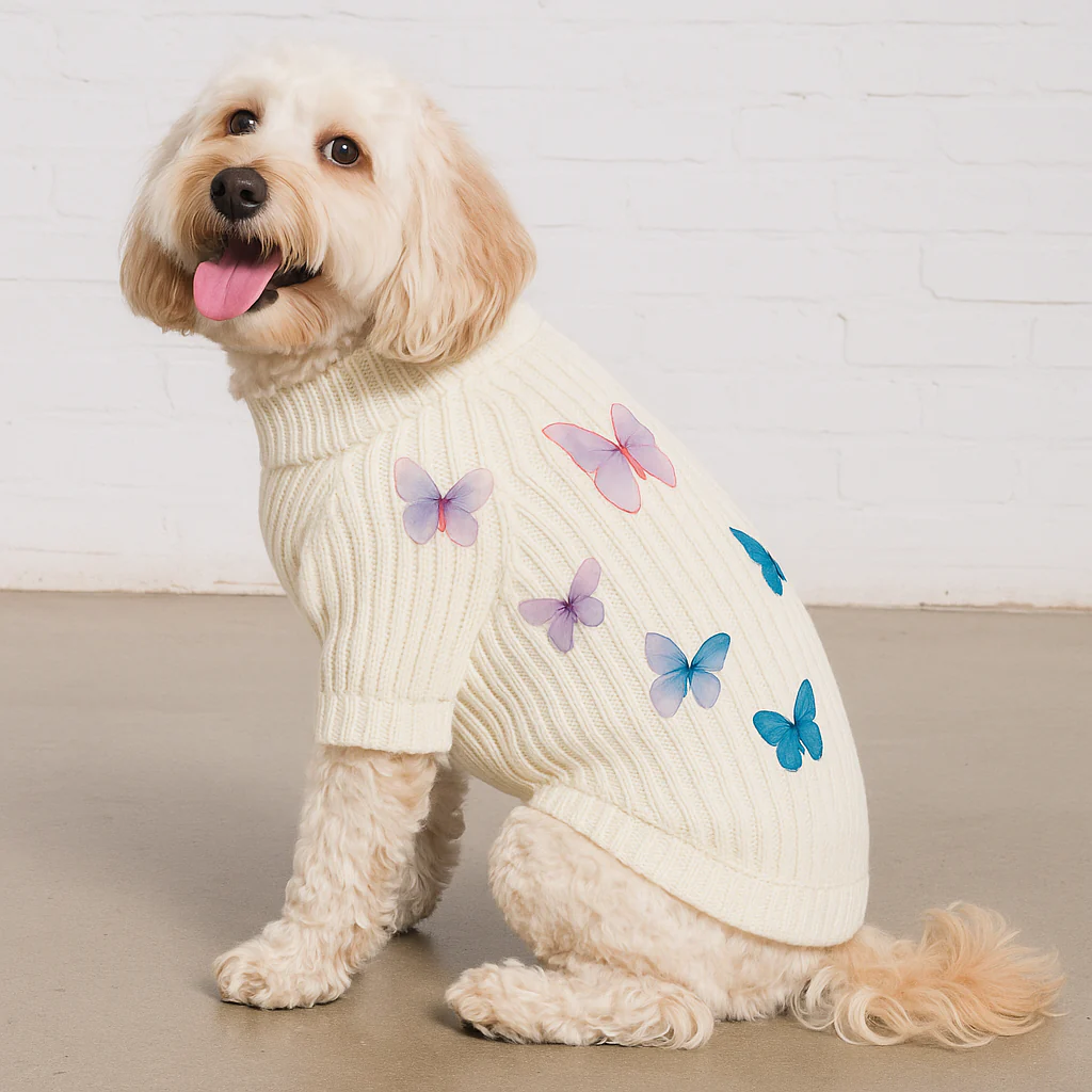 Dog Sweater - Butterfly 3D Icon | Found My Animal