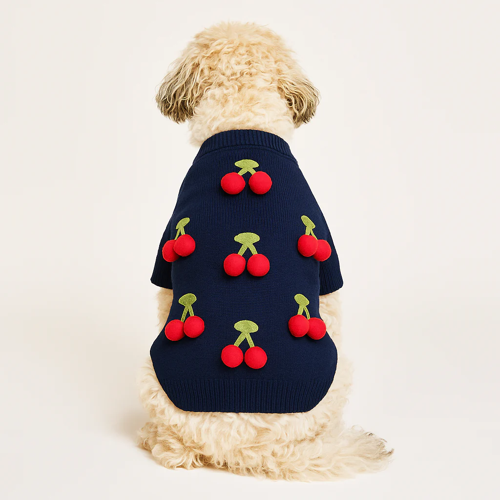 Dog Sweater - Cherries 3D Icon | Found My Animal - Image 3