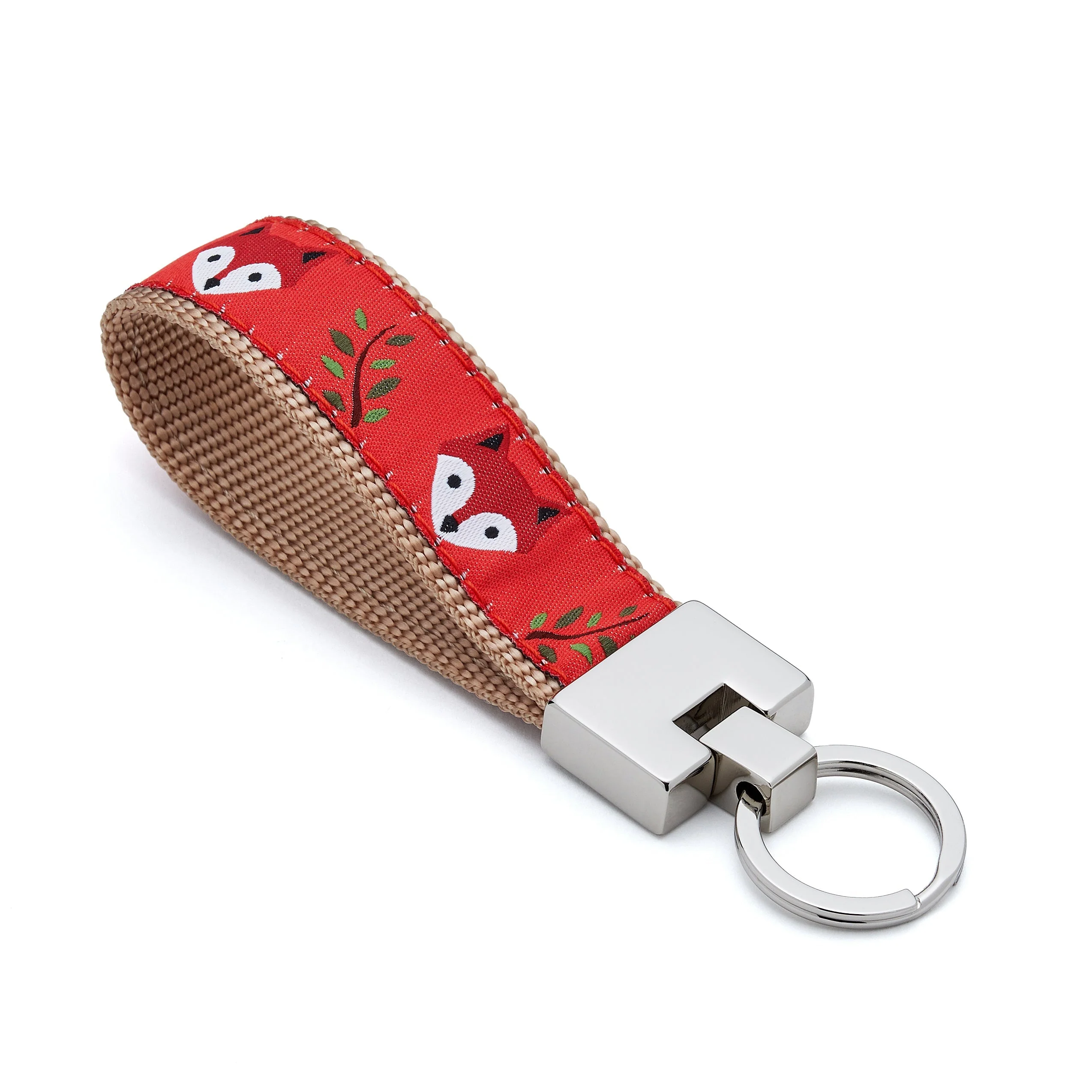 Up Country Foxy Cast Brass Key Ring