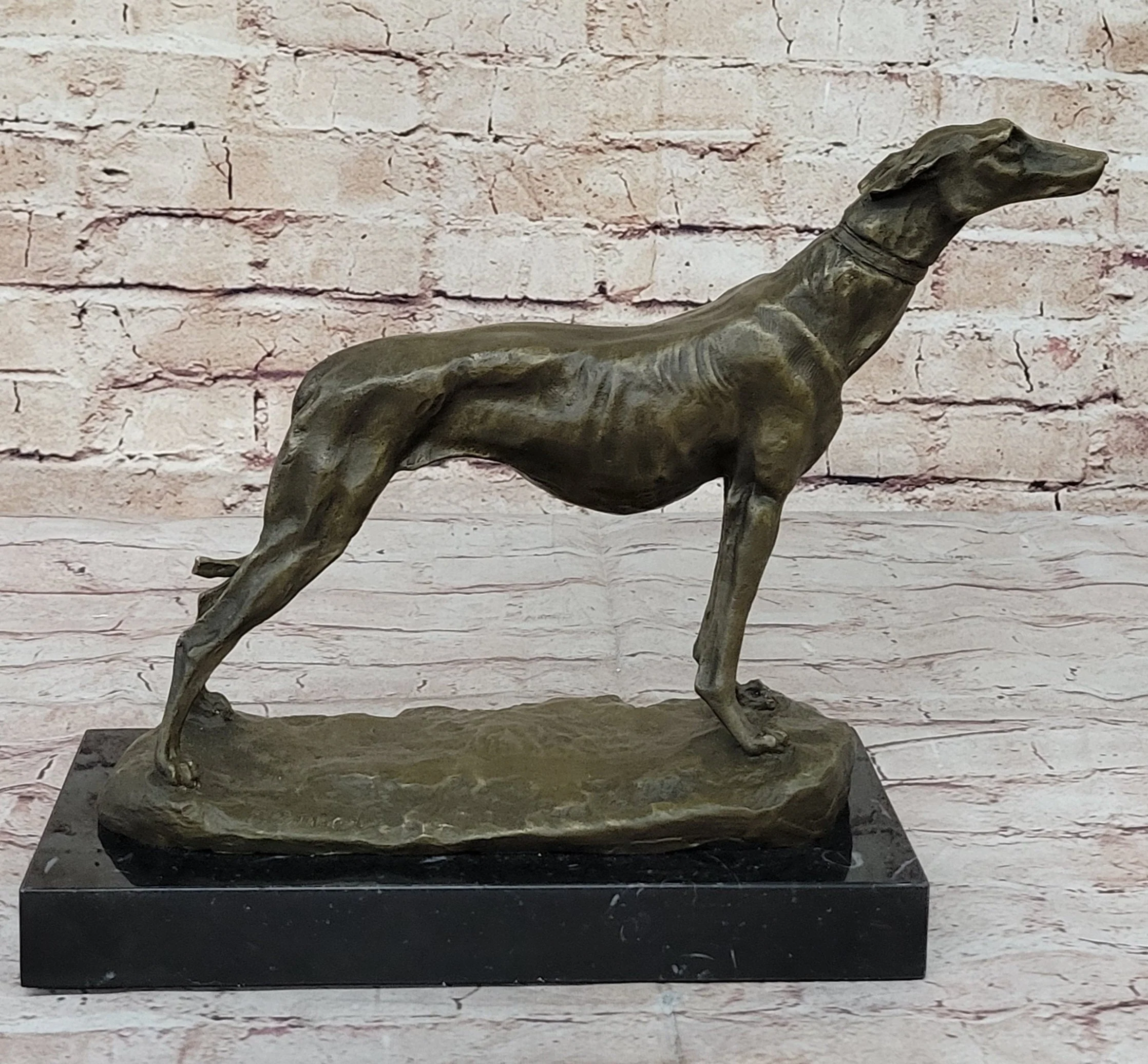 FREMIET GREYHOUNDS RACING DOG BRONZE SCULPTURE HOT CAST HOME OFFICE DECORATION - Image 4