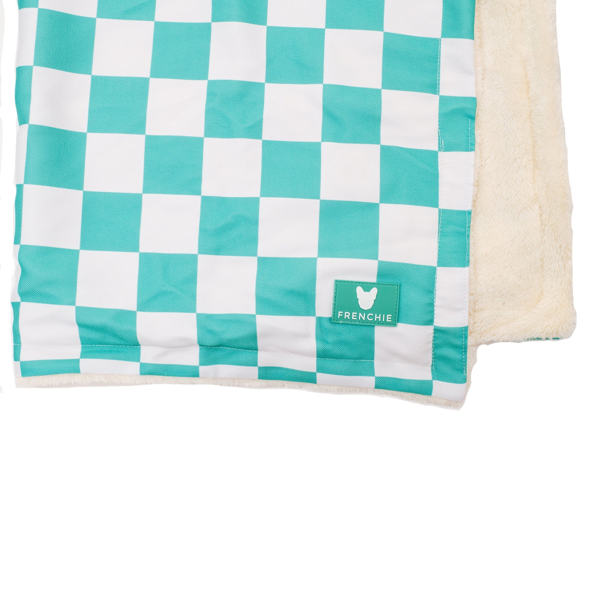 Frenchie Blanket - Aqua Checkered - Image 7