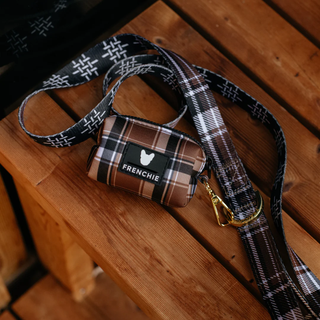 Frenchie Comfort Leash - Cocoa Plaid - Image 2