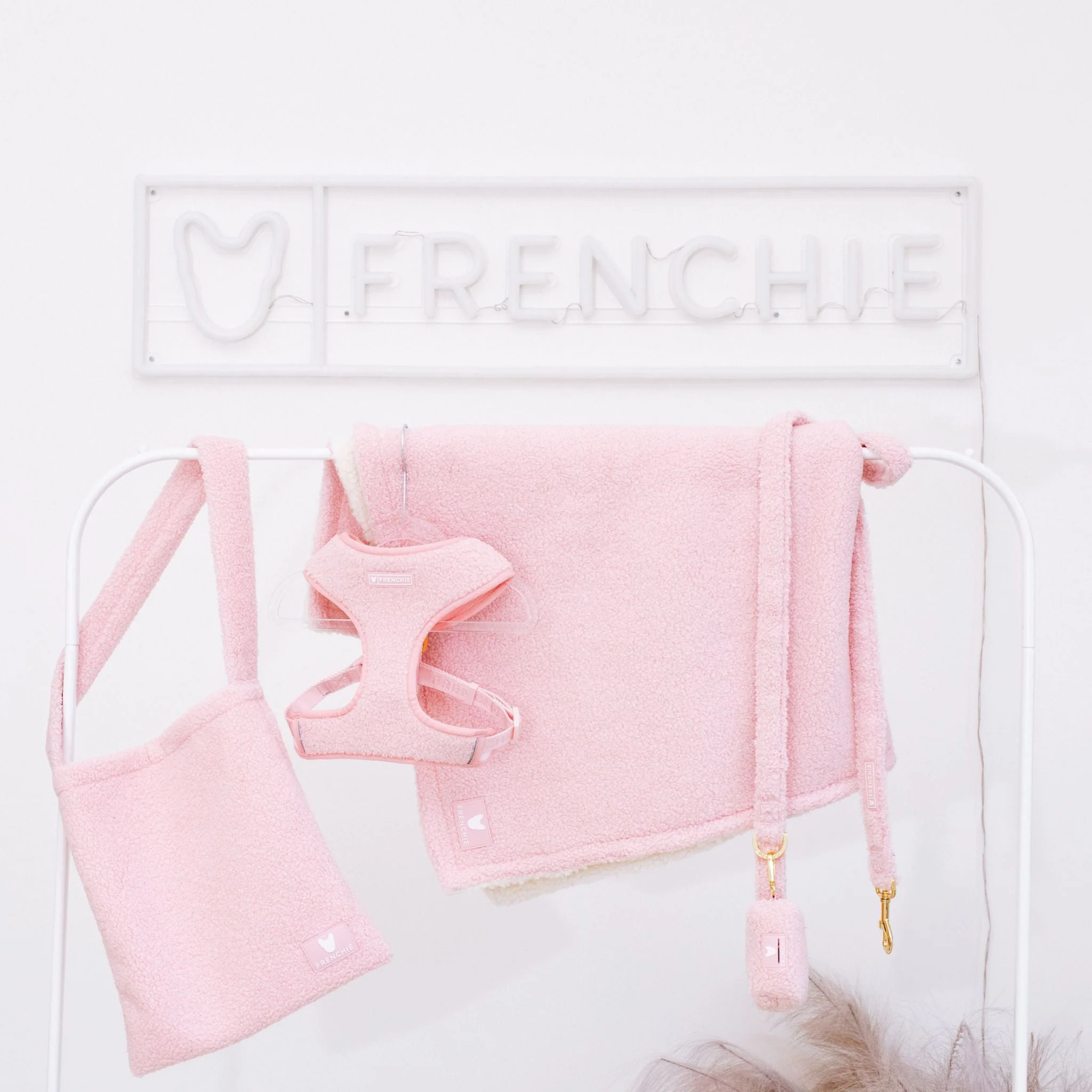 Frenchie Duo Reversible Harness - Teddy Pink - Image 5