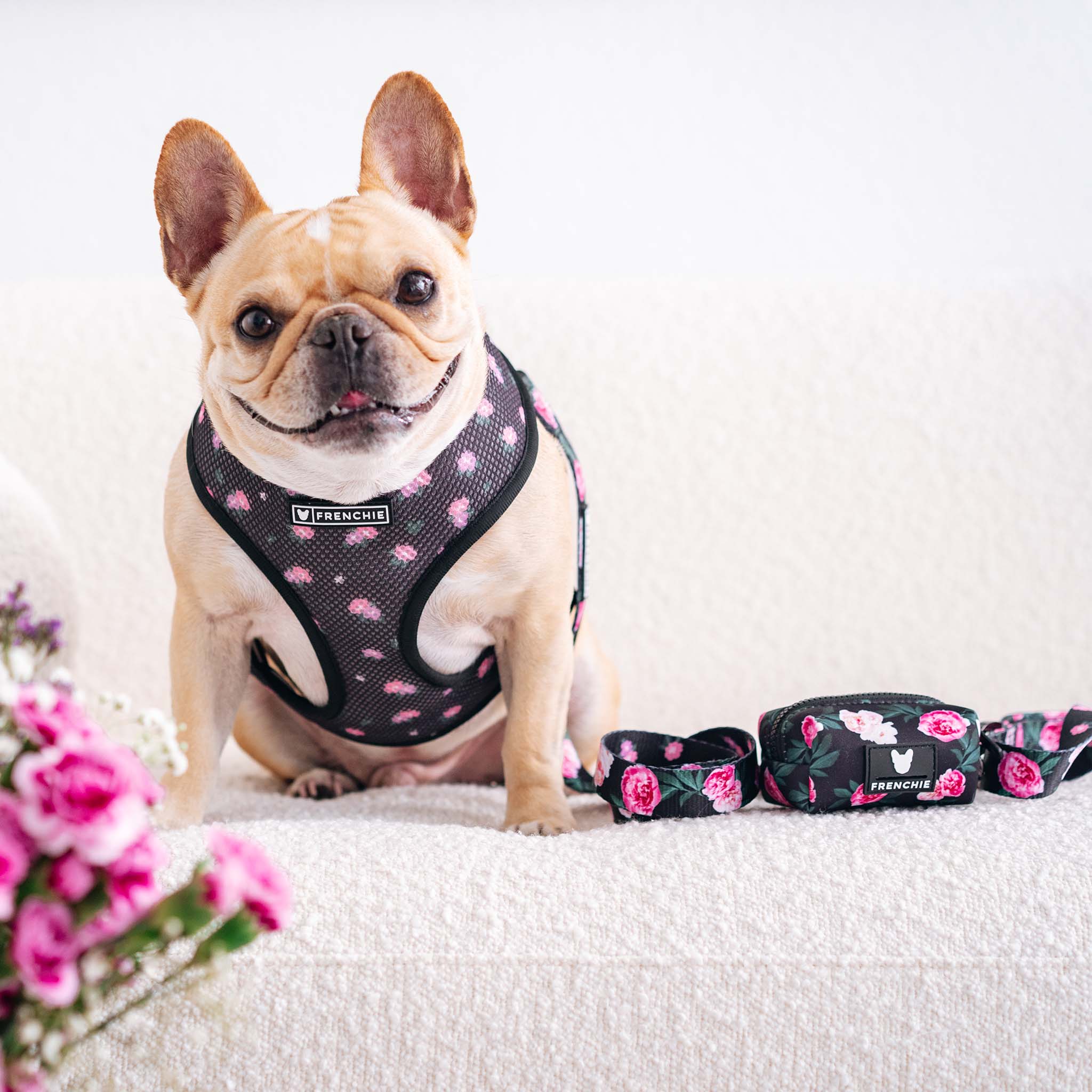 Frenchie Poo Bag Holder - Moody Floral - Image 2