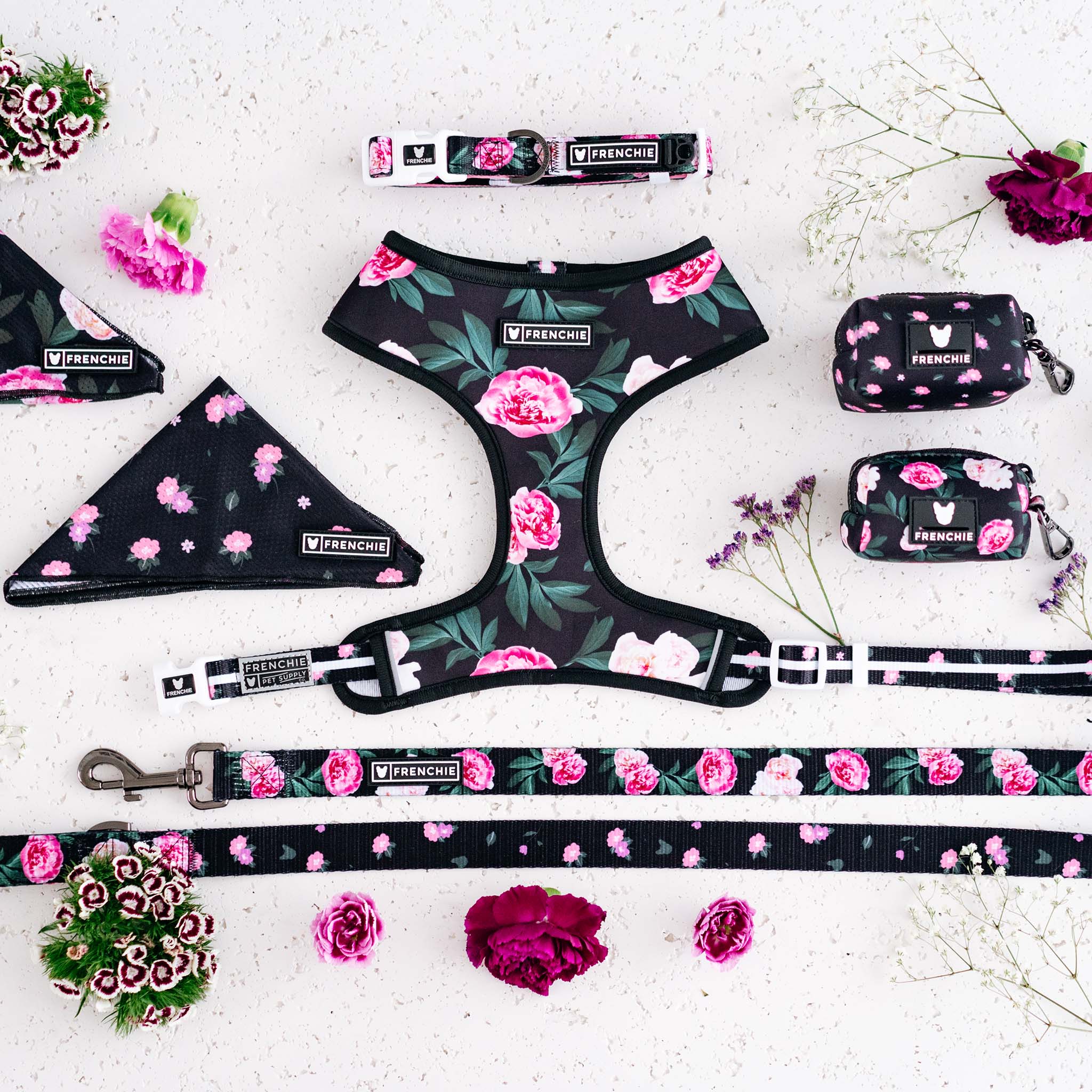 Frenchie Strap Harness - Moody Floral - Image 2