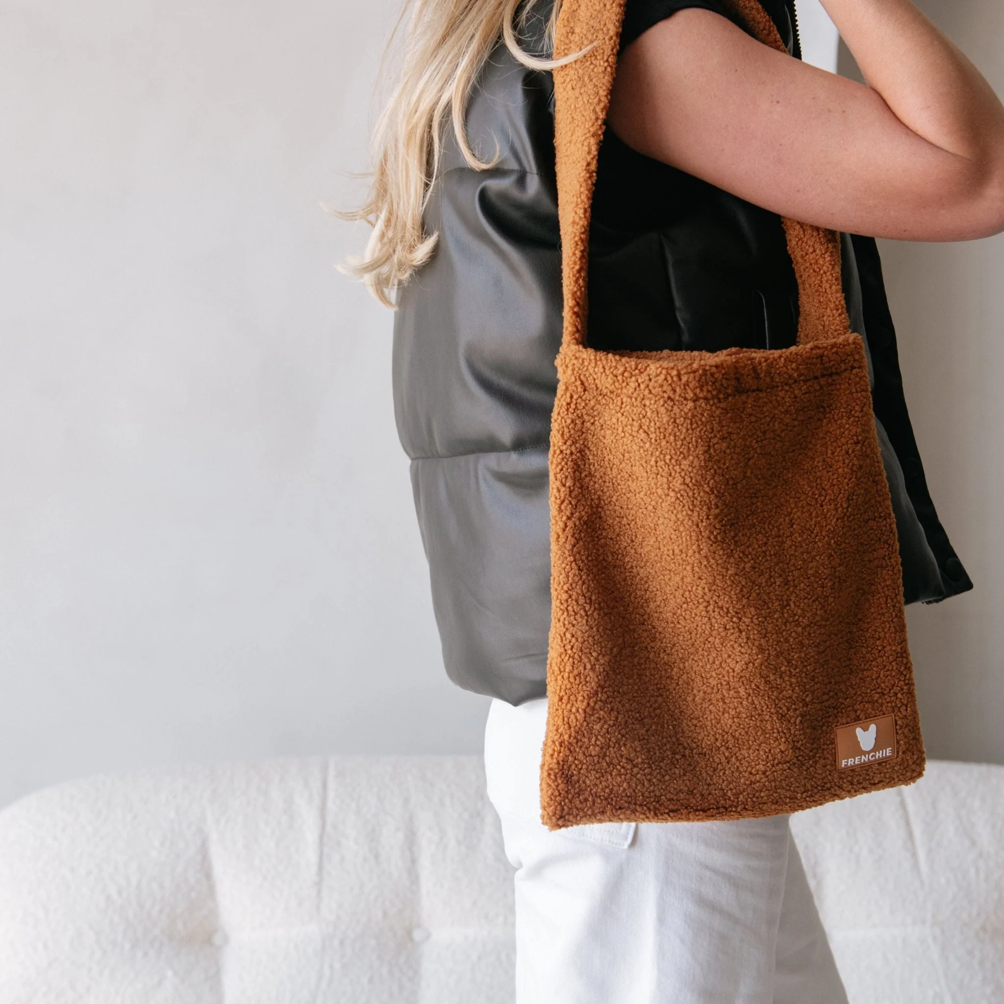 Frenchie Tote Bag - Teddy Brown - Image 3