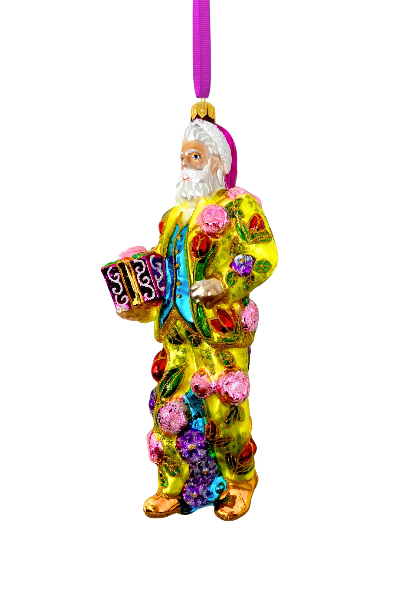 Fresh Squeezed Santa Polish Glass Ornament - Image 2