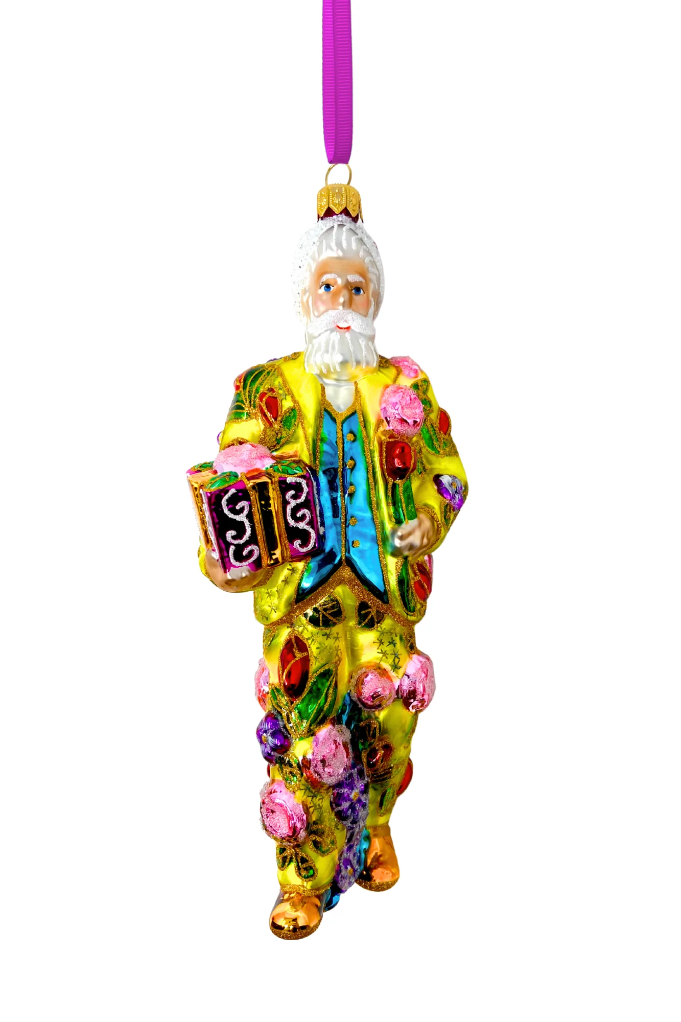 Fresh Squeezed Santa Polish Glass Ornament - Image 4