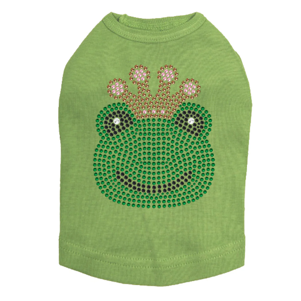 Frog with Pink Crown - Dog Tank - Image 5