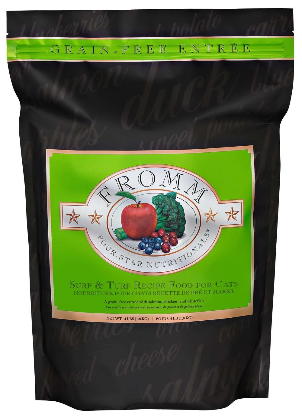 Fromm 4 Star Grain-Free Adult Surf & Turf Dry Cat Food (4lb)