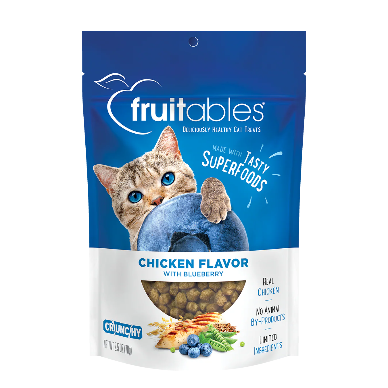 Fruitables Chicken Flavor with Blueberry Cat Treats (2.5oz)