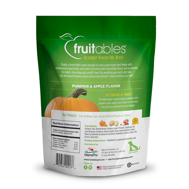 Fruitables Healthy Dog Treats: Pumpkin & Apple (7oz) - Image 2