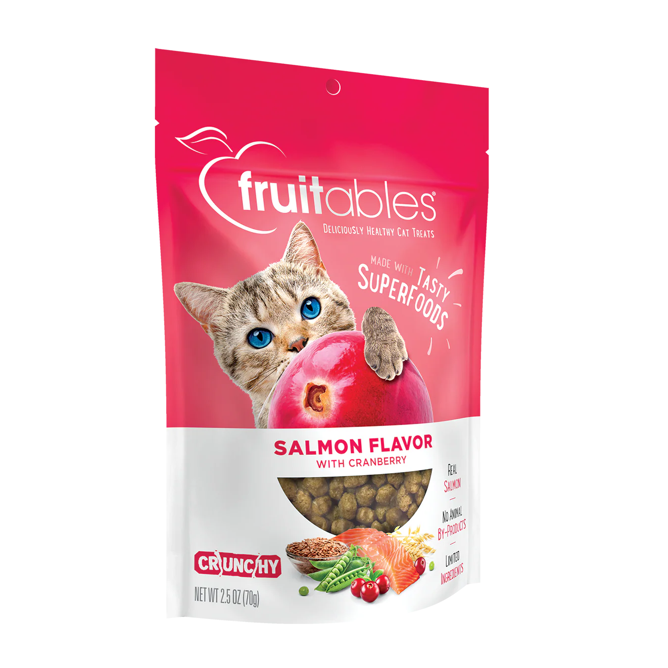 Fruitables Salmon Flavor with Cranberry Cat Treats (2.5oz) - Image 3