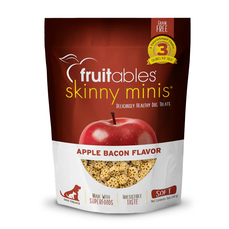 Fruitables Skinny Minis Apple Bacon Dog Treats (5oz)