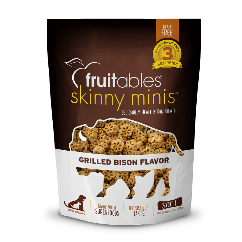 Fruitables Skinny Minis Grilled Bison Dog Treats (5oz)