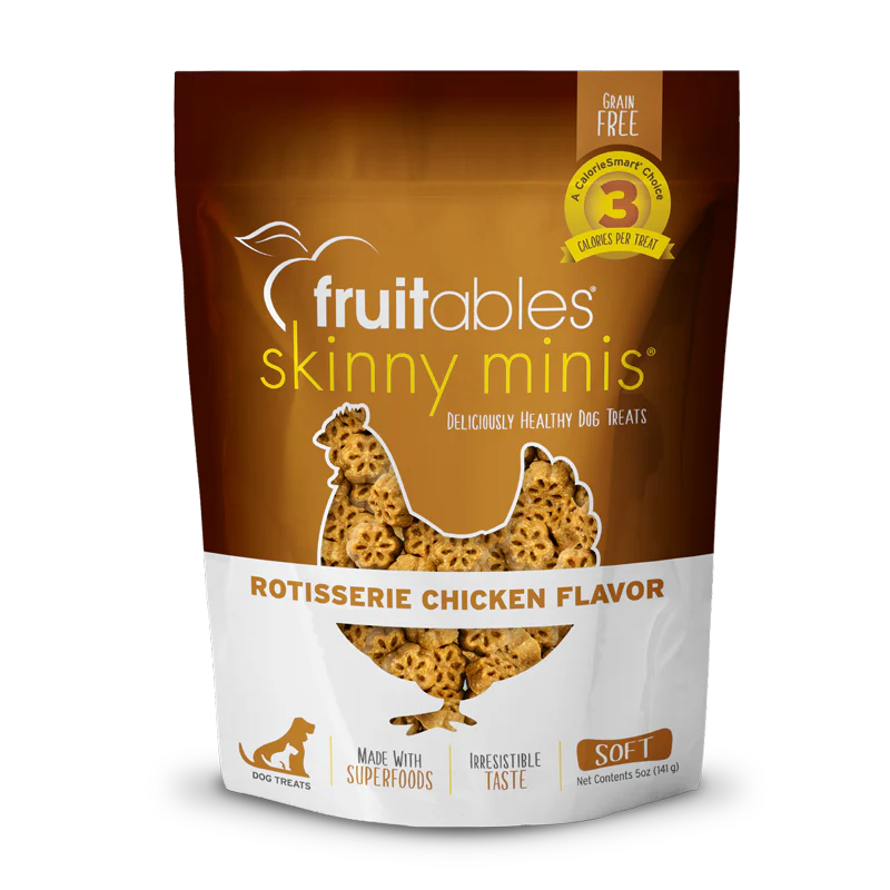 Fruitables Skinny Minis Rotisserie Chicken Dog Treats (5oz)