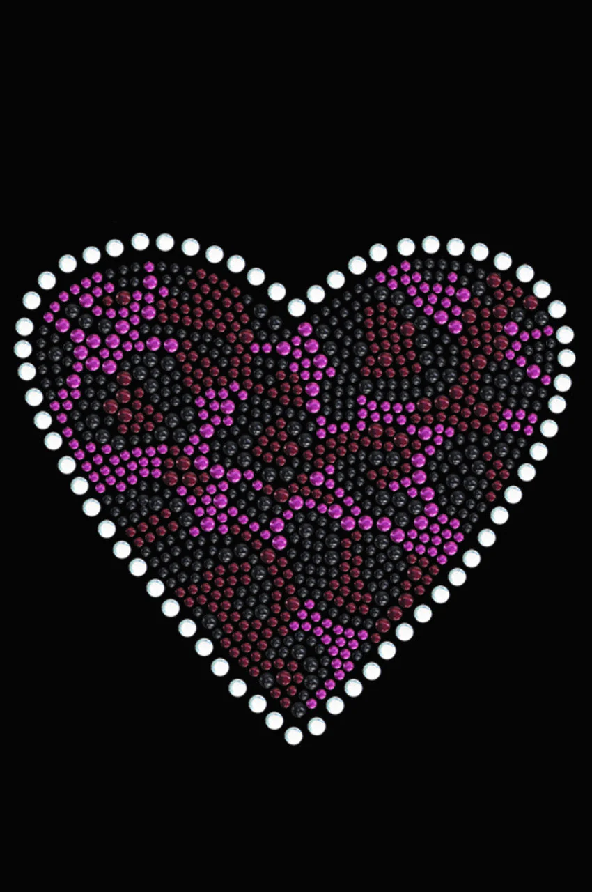 Fuchsia Leopard Heart Bandanna - Image 12