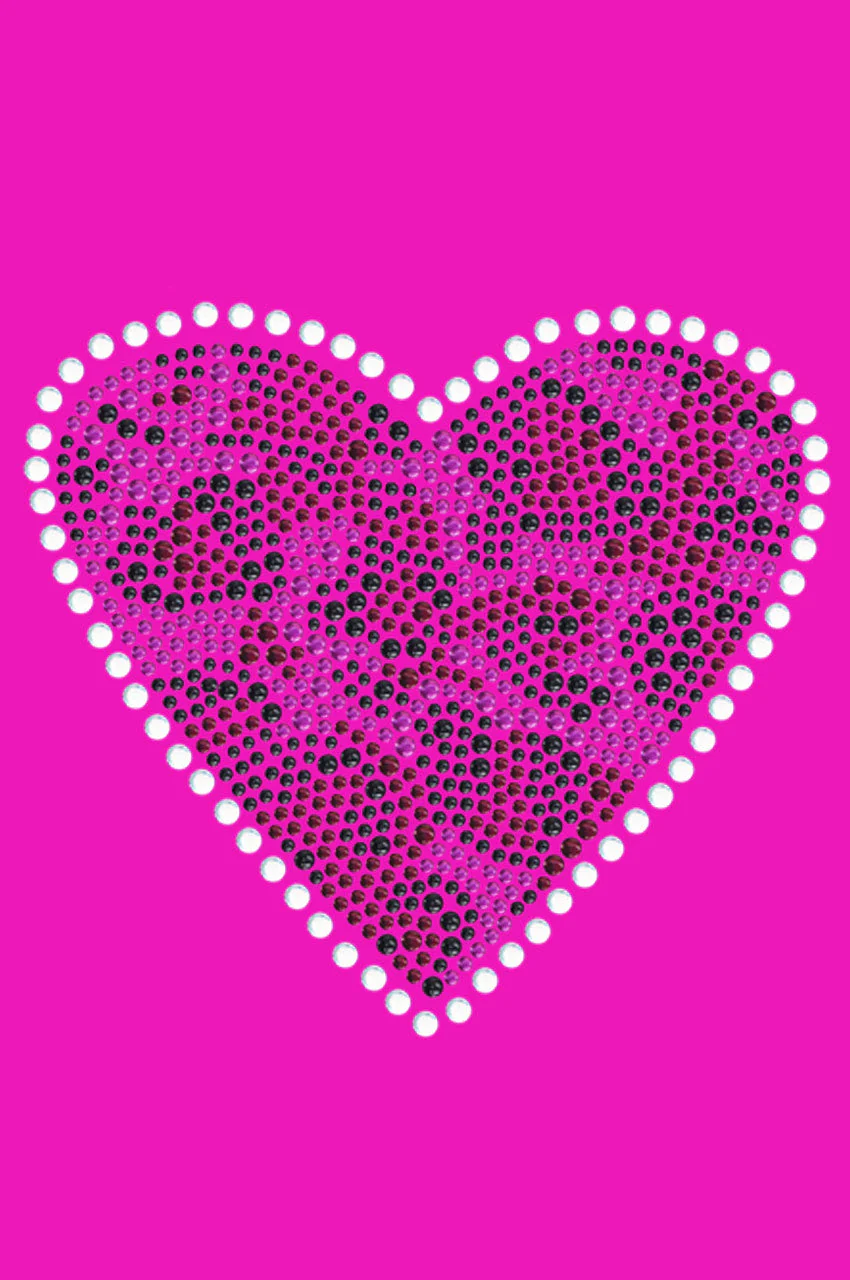Fuchsia Leopard Heart Bandanna - Image 15