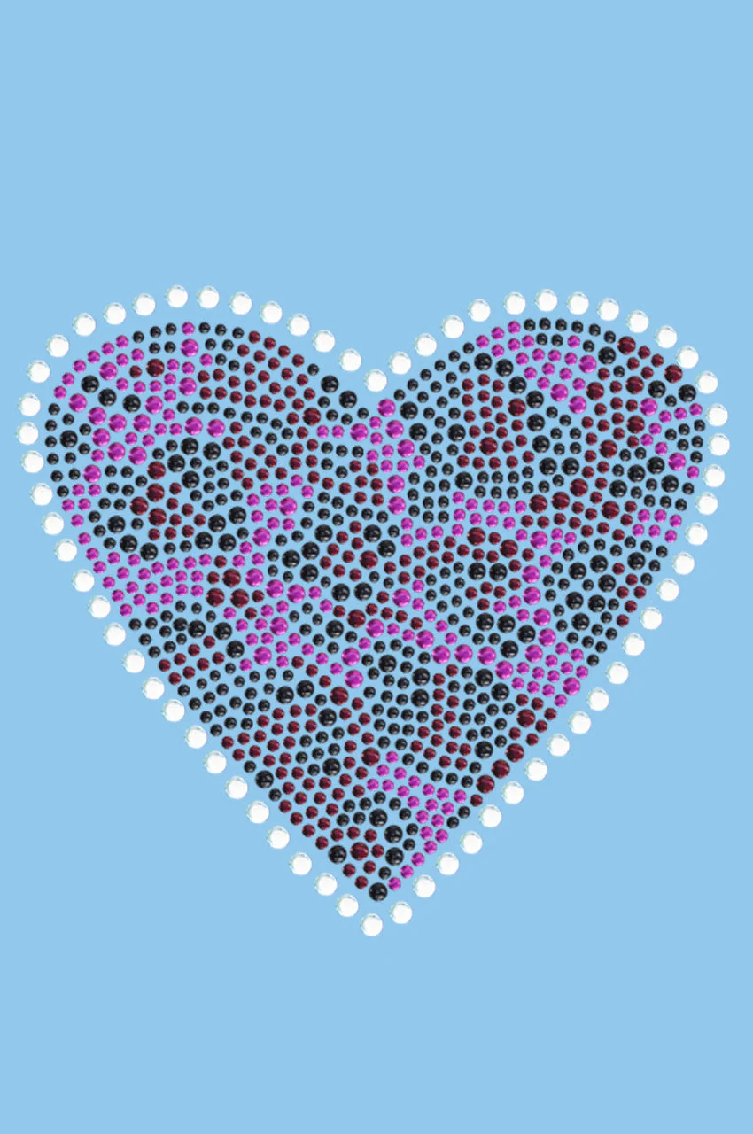 Fuchsia Leopard Heart Bandanna - Image 3