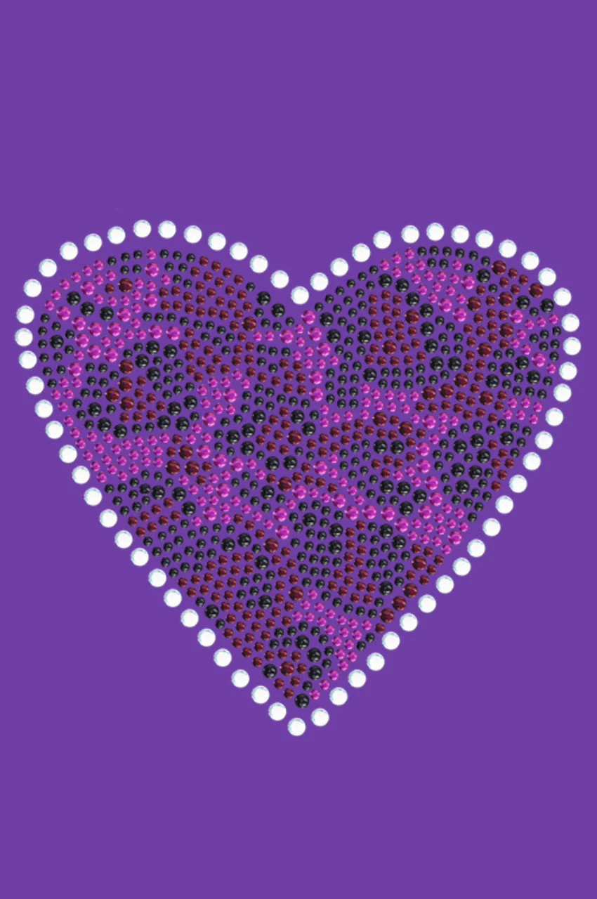 Fuchsia Leopard Heart Bandanna - Image 5