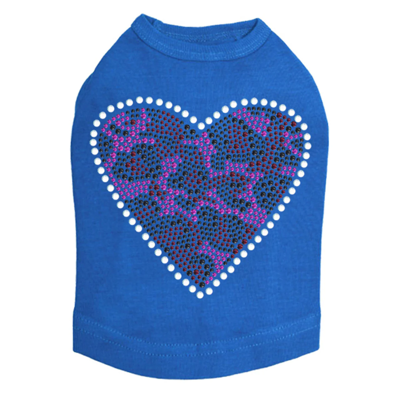 Fuchsia Leopard Heart - Dog Tank - Image 11