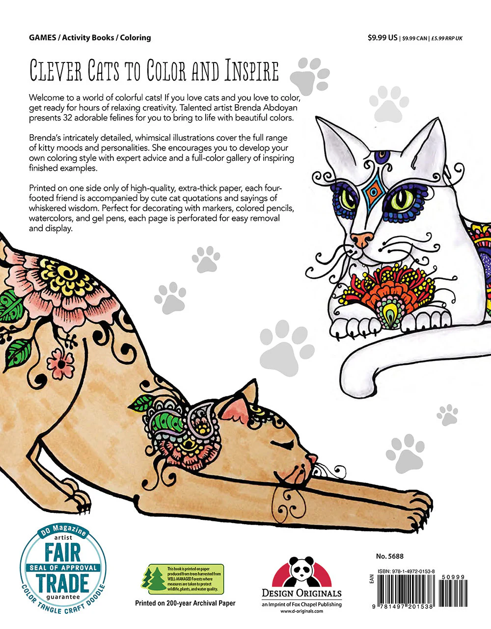 Funky Cats Coloring Book - Image 5