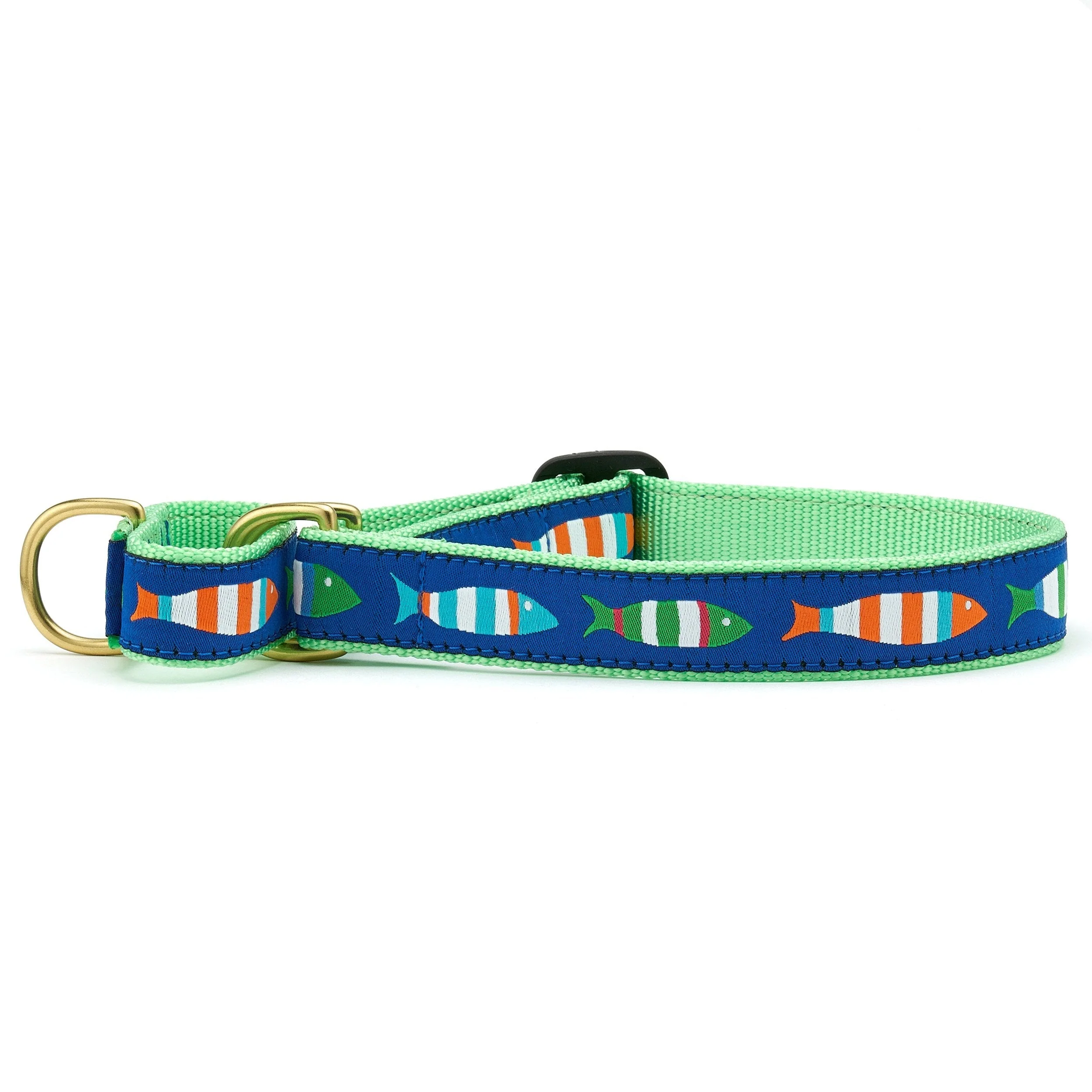 Up Country Funky Fish Cast Brass Martingale Collar