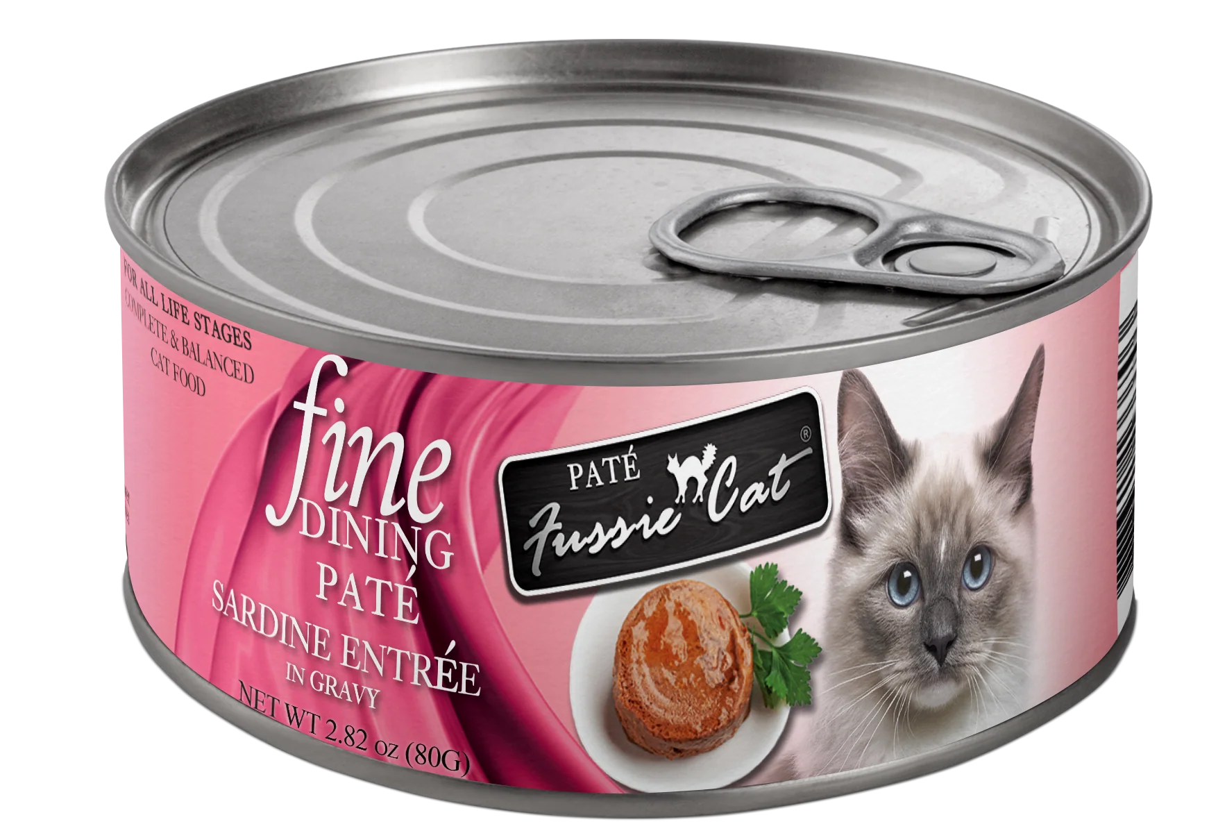 Fussie Cat Fine Dining - Pate - Sardine Entree in gravy (2.82oz)