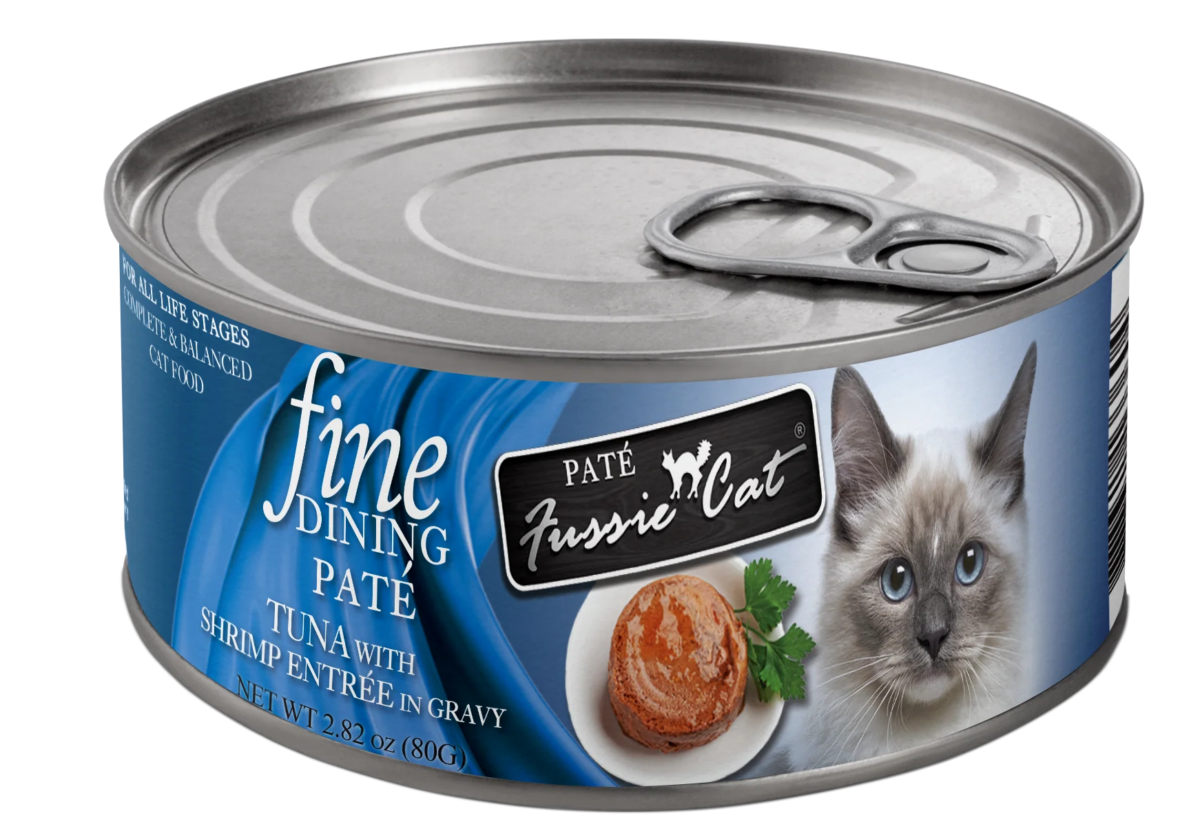 Fussie Cat Fine Dining - Pate - Tuna with Shrimp Entree in gravy (2.82oz)