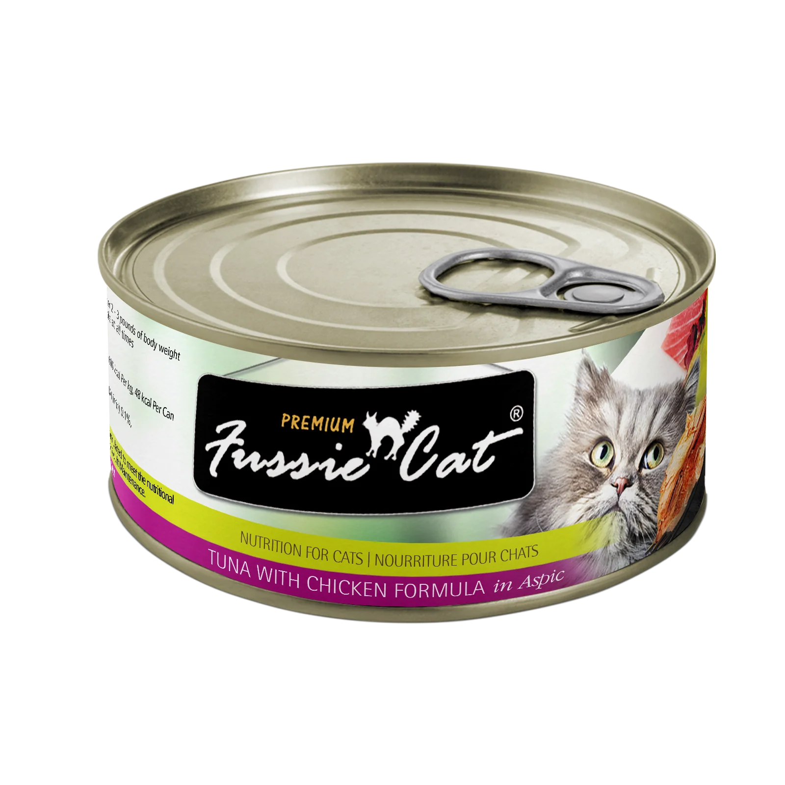 Fussie Cat Premium- Tuna With Chicken Formula In Aspic (2.82oz)