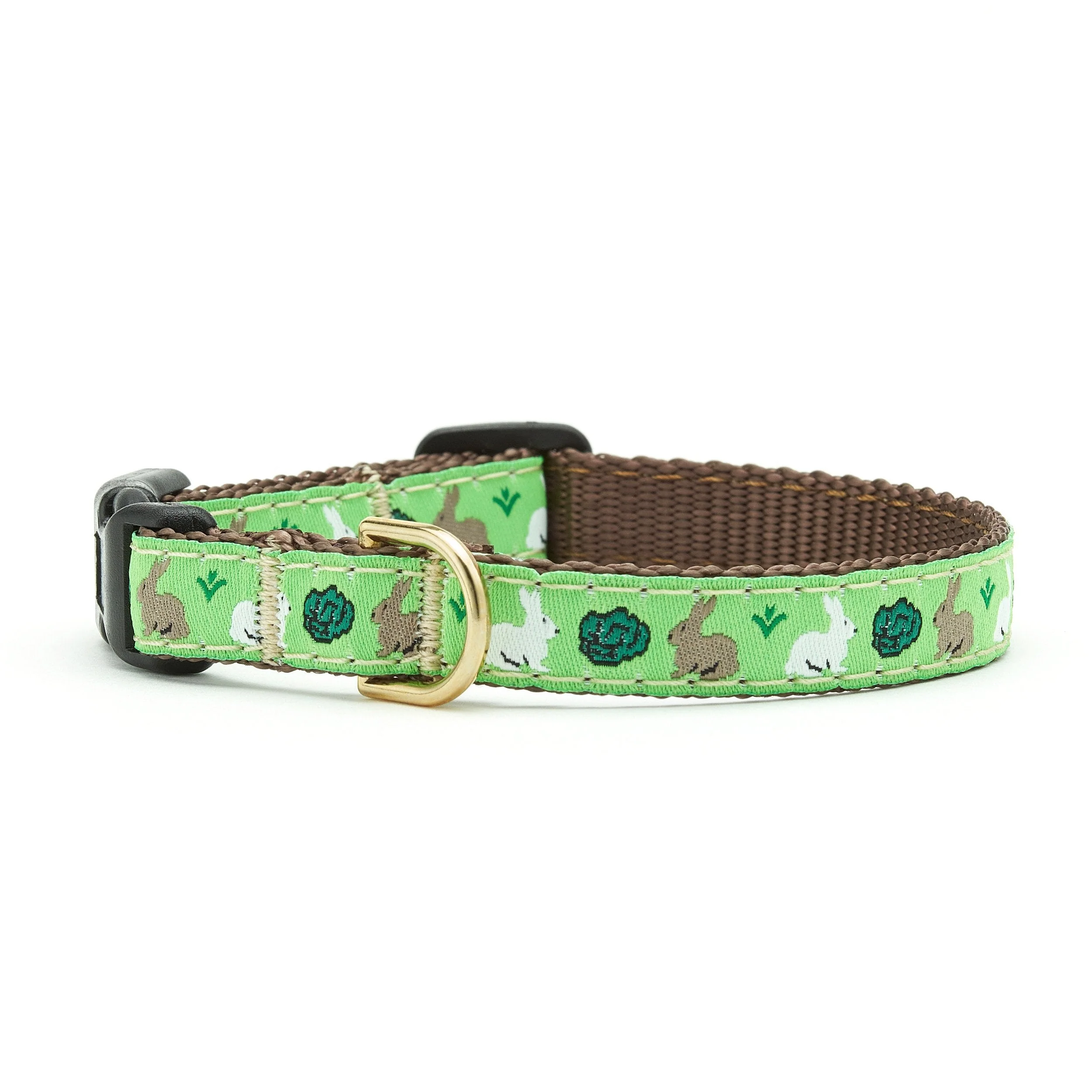 Up Country Garden Rabbit Made in USA Dog Collar