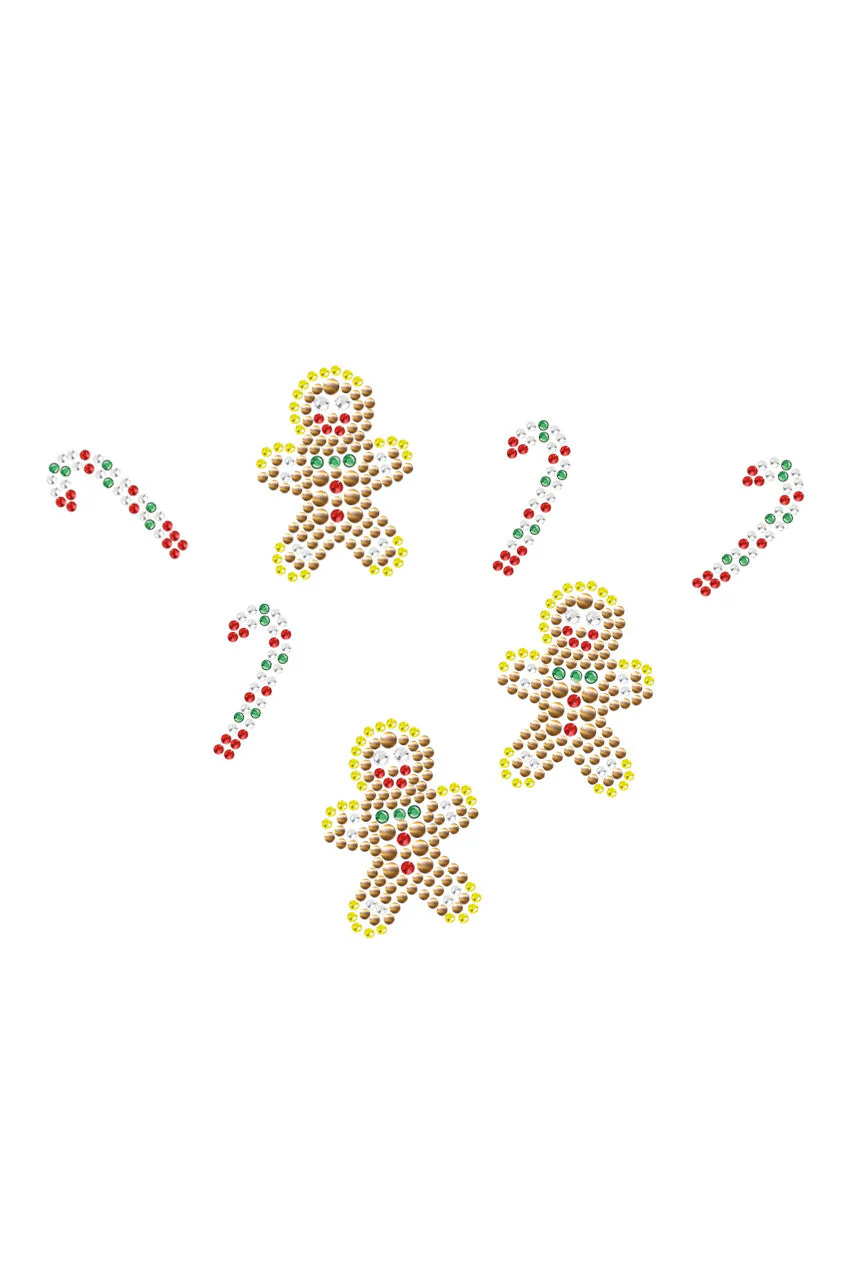 Gingerbread Men & Candy Canes - Bandana - Image 11