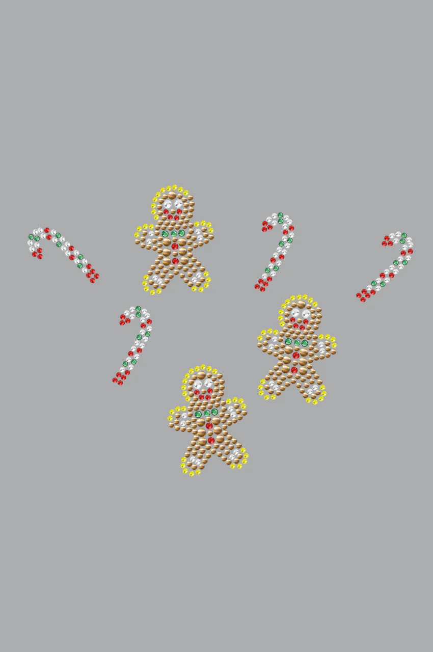 Gingerbread Men & Candy Canes - Bandana - Image 14