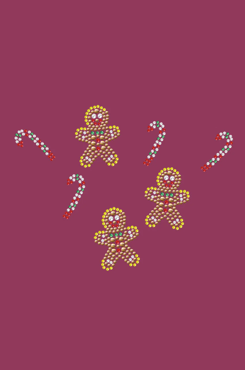 Gingerbread Men & Candy Canes - Bandana - Image 16