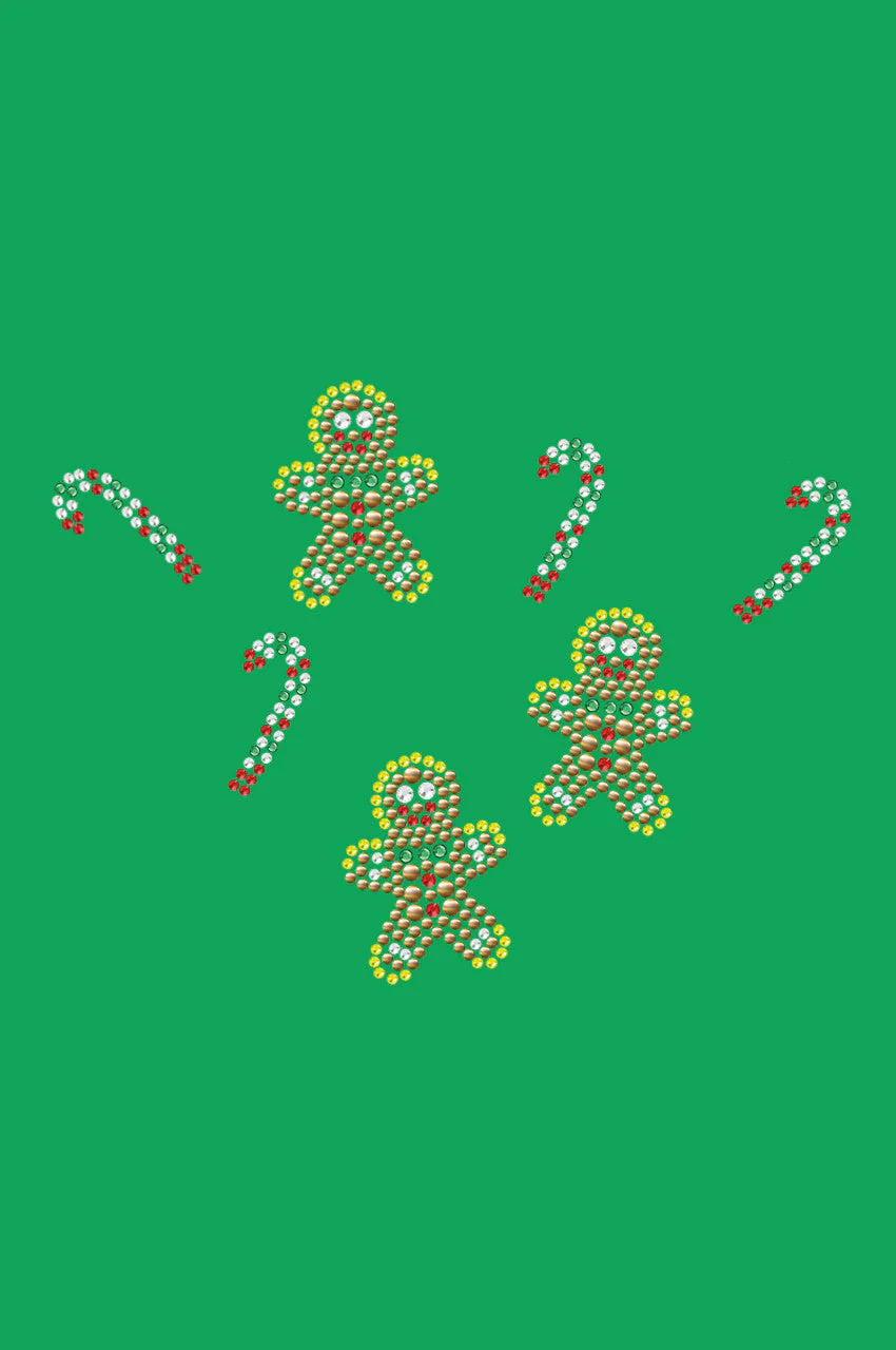 Gingerbread Men & Candy Canes - Bandana - Image 4