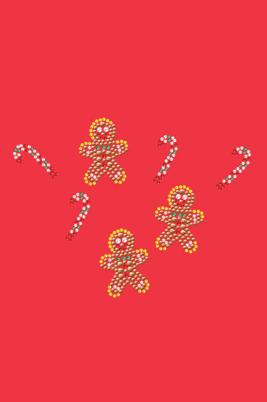 Gingerbread Men & Candy Canes - Bandana - Image 7