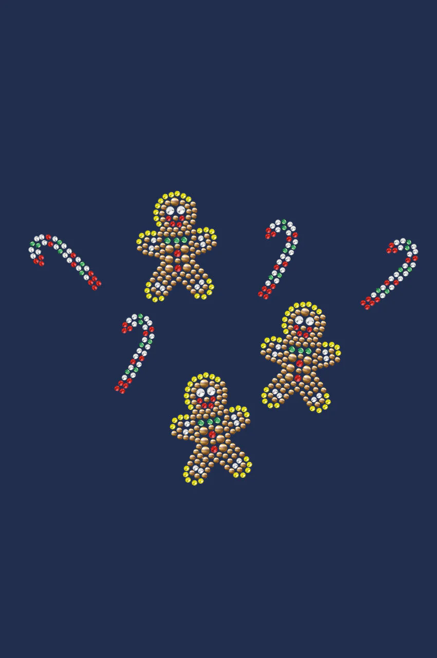 Gingerbread Men & Candy Canes - Bandana - Image 9