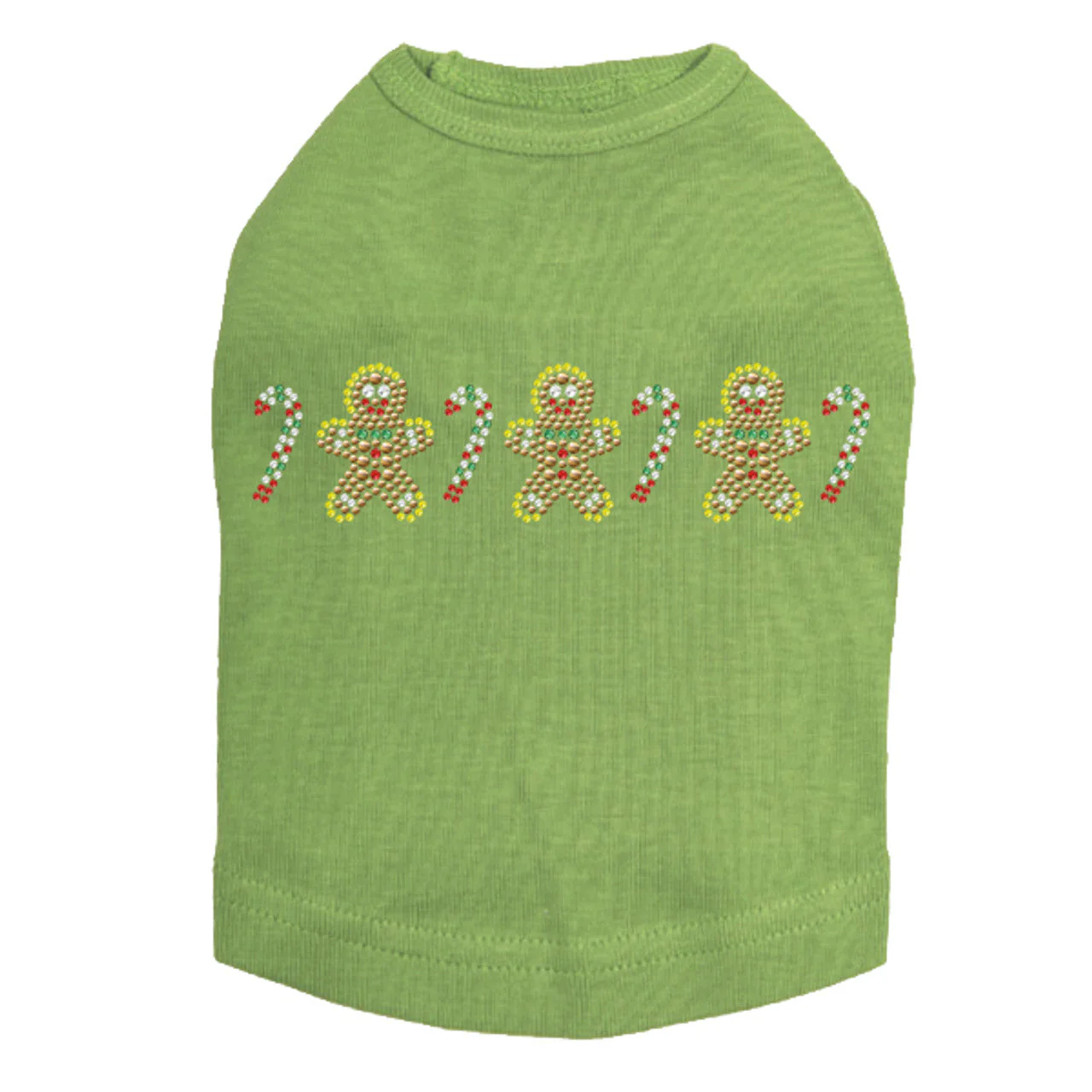 Gingerbread Men & Candy Canes - Dog Tank - Image 14