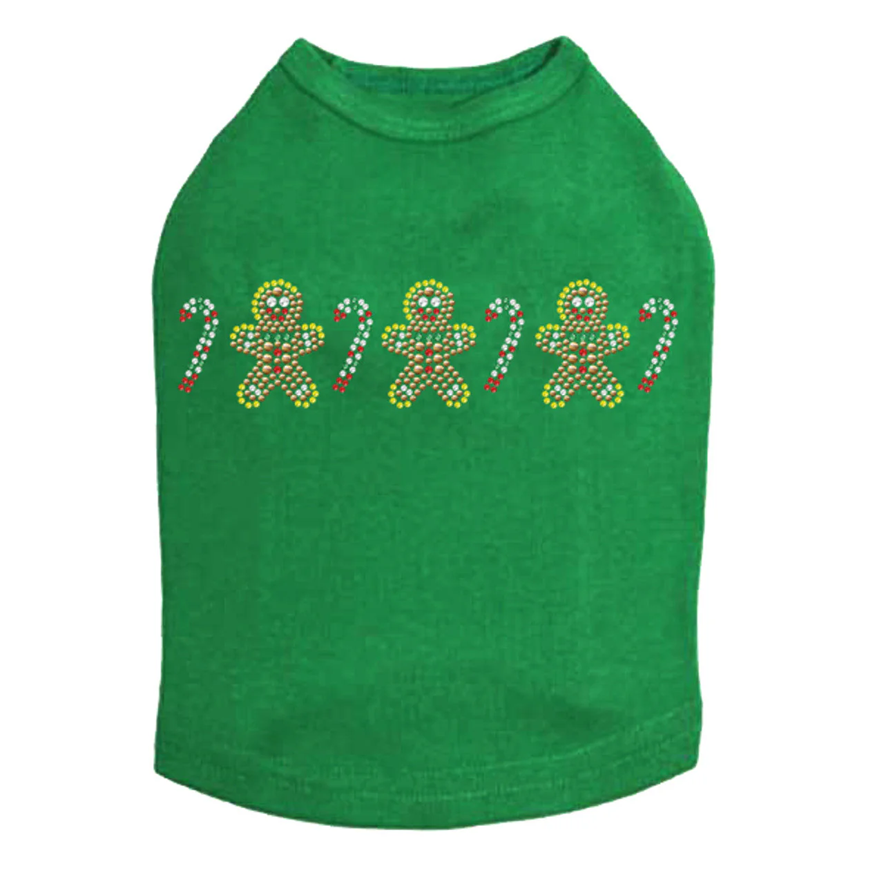 Gingerbread Men & Candy Canes - Dog Tank - Image 3