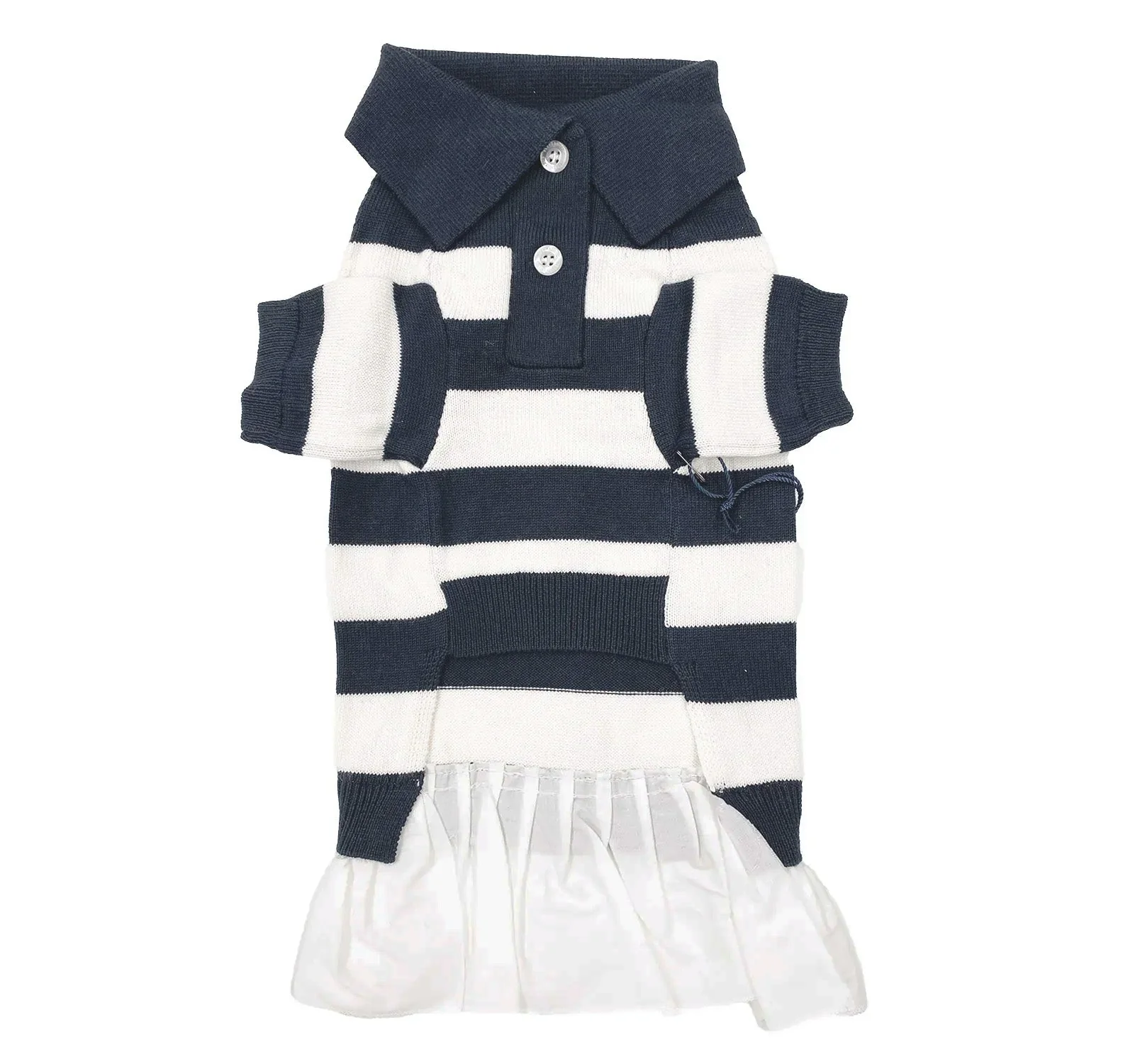 BESPOKE PAWS ‘Gladys’ Cashmere blend Polo Dress - Cotton Warm Comfort Luxury Sweater - Image 2
