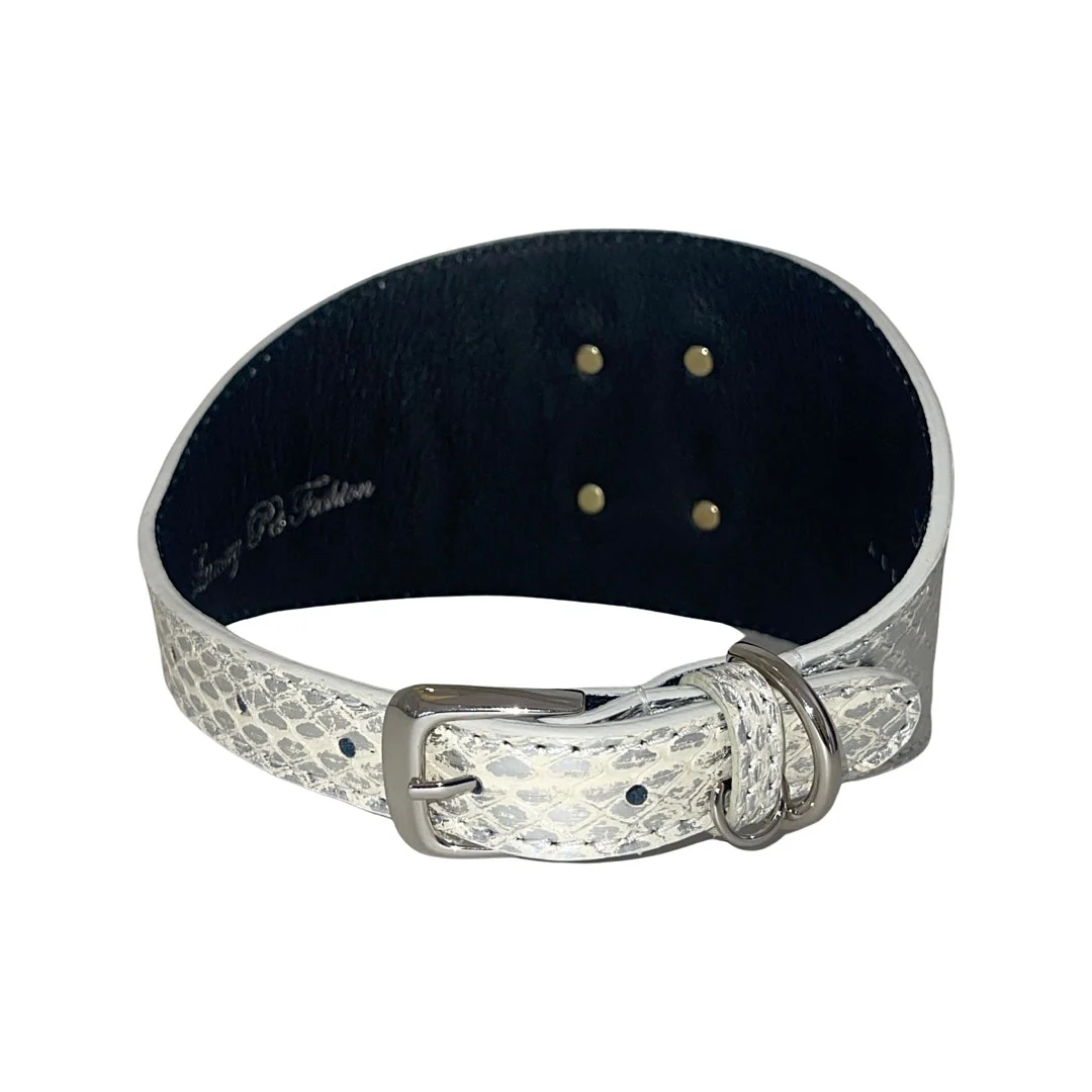 Glamorous Stunning Silver Snake With our Custom Swarovski Crystal Rivet - Image 3