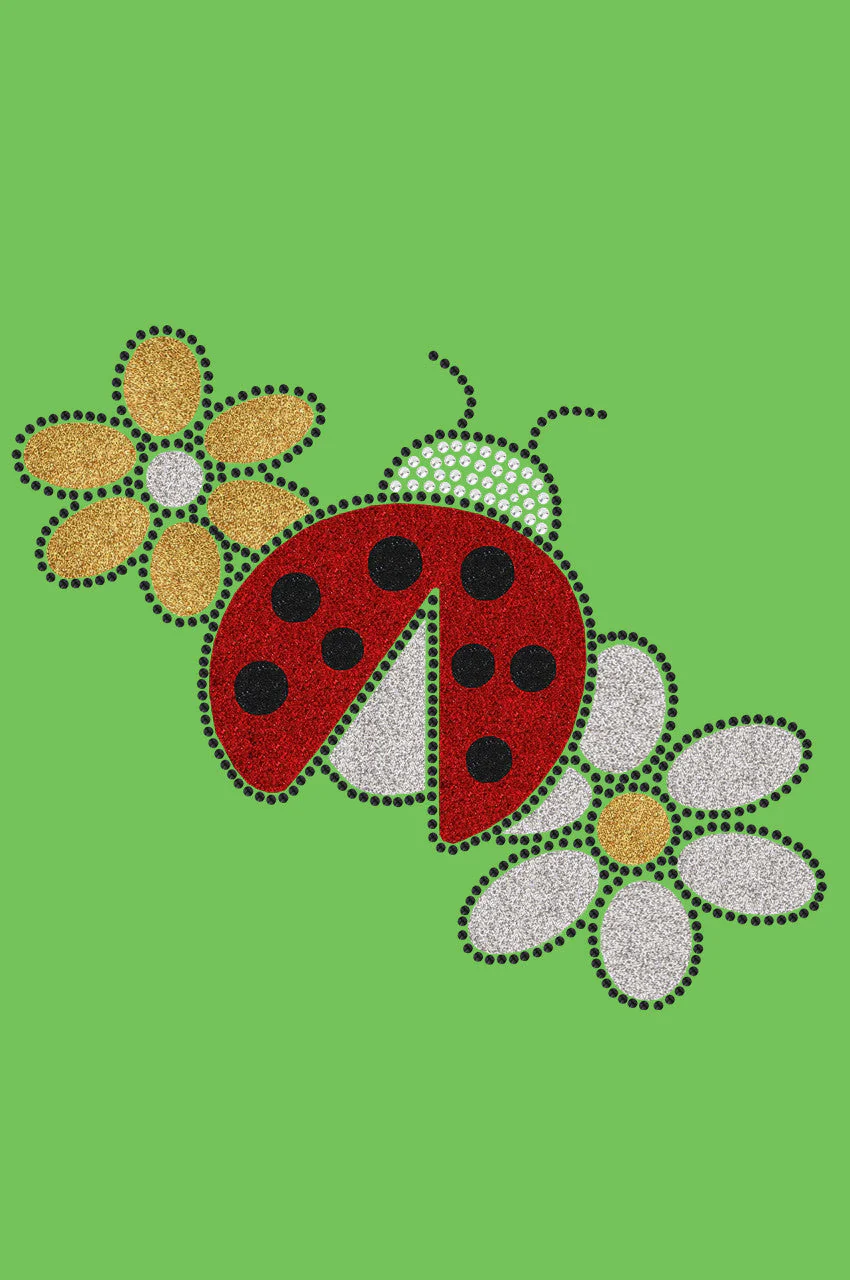 Glitter Ladybug & Daisies - Bandanna - Image 6