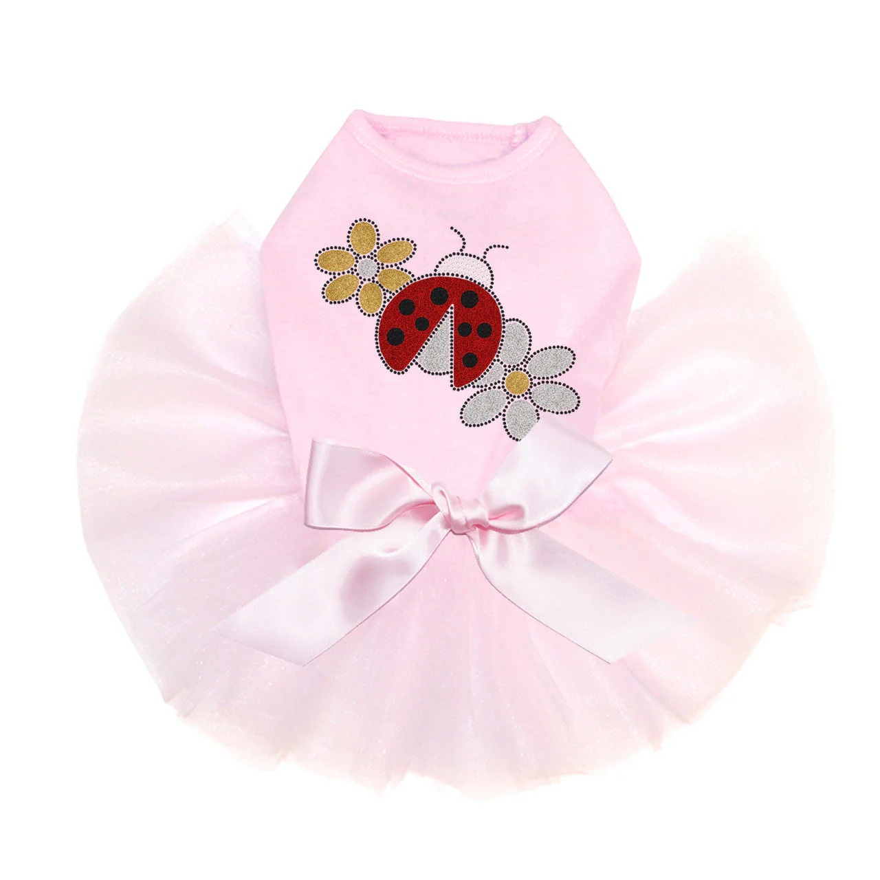 Glitter Ladybug & Daisies - Custom Tutu - Image 2